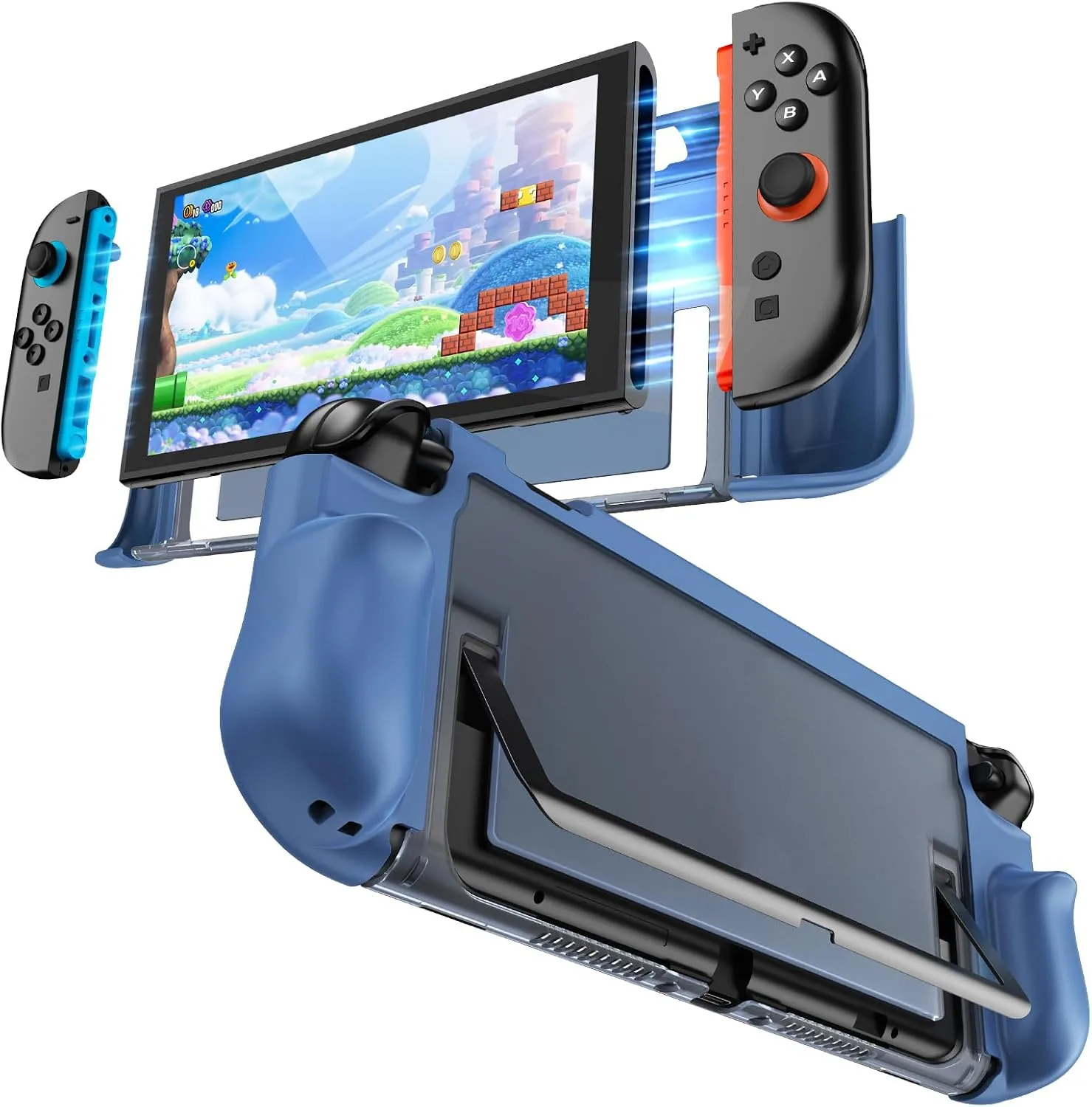 Dockable Protective Case for Nintendo Switch 2, TPU Ergonomic Grip Cover