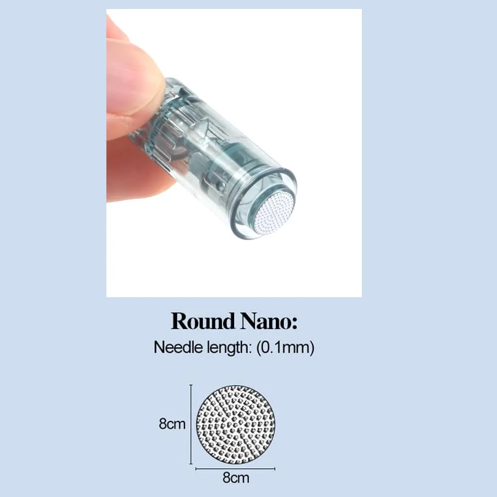 Replacement Cartridges for Derma Pen M7S/M8 Cartridges Tools Home Use (Nano-R, 20pcs)