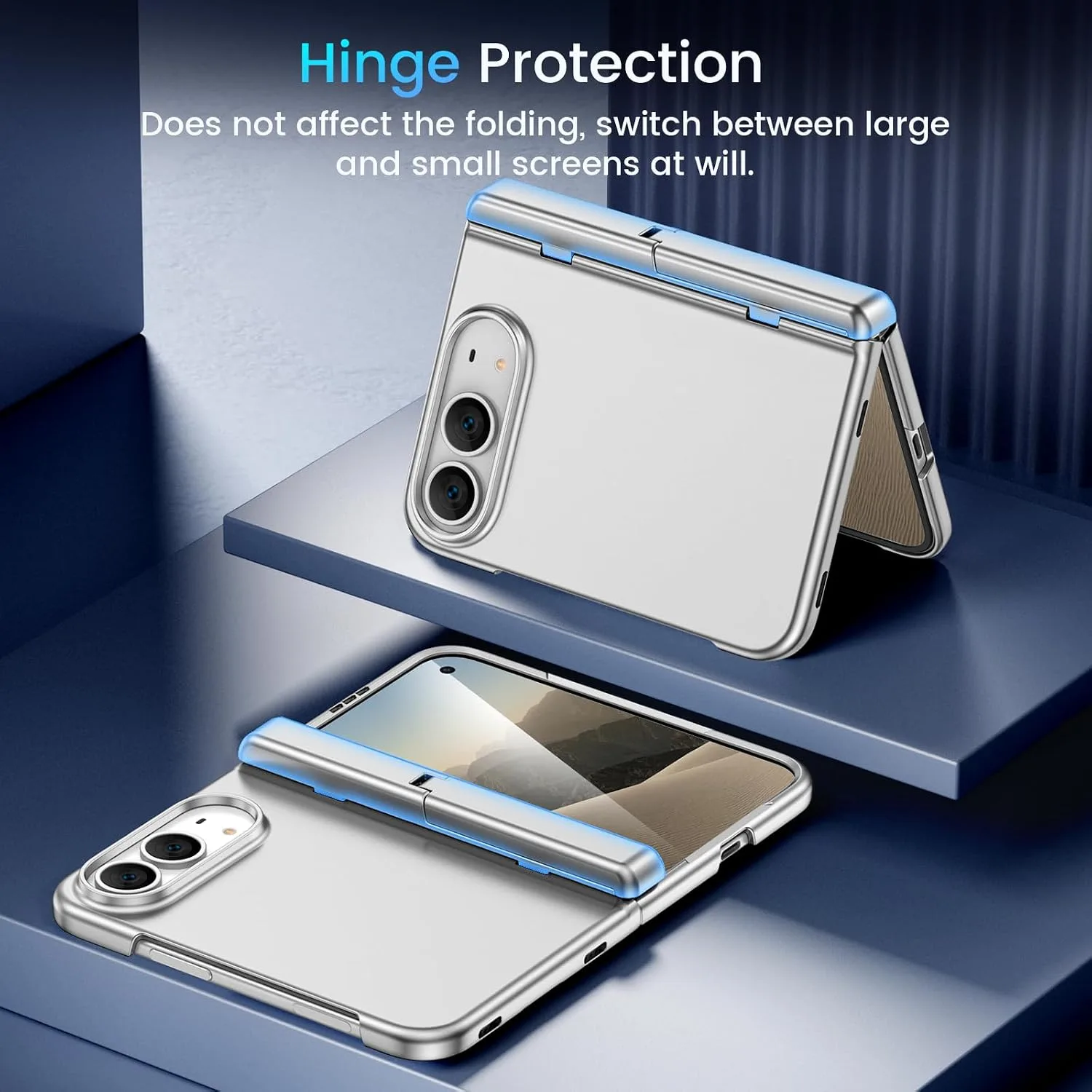 Magnetic for iPhone Duo Case with Screen Protector & Hidden Kickstand