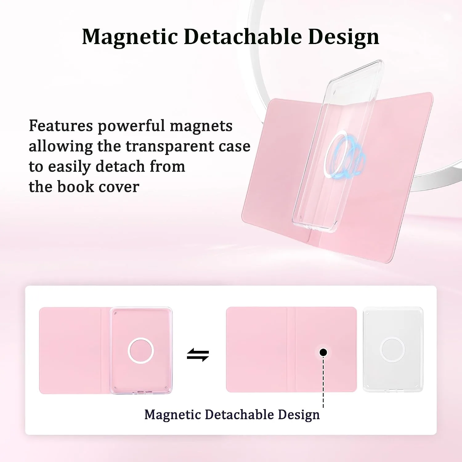 Magnetic Book Cover Case for 7'' Kindle Paperwhite & Colorsoft