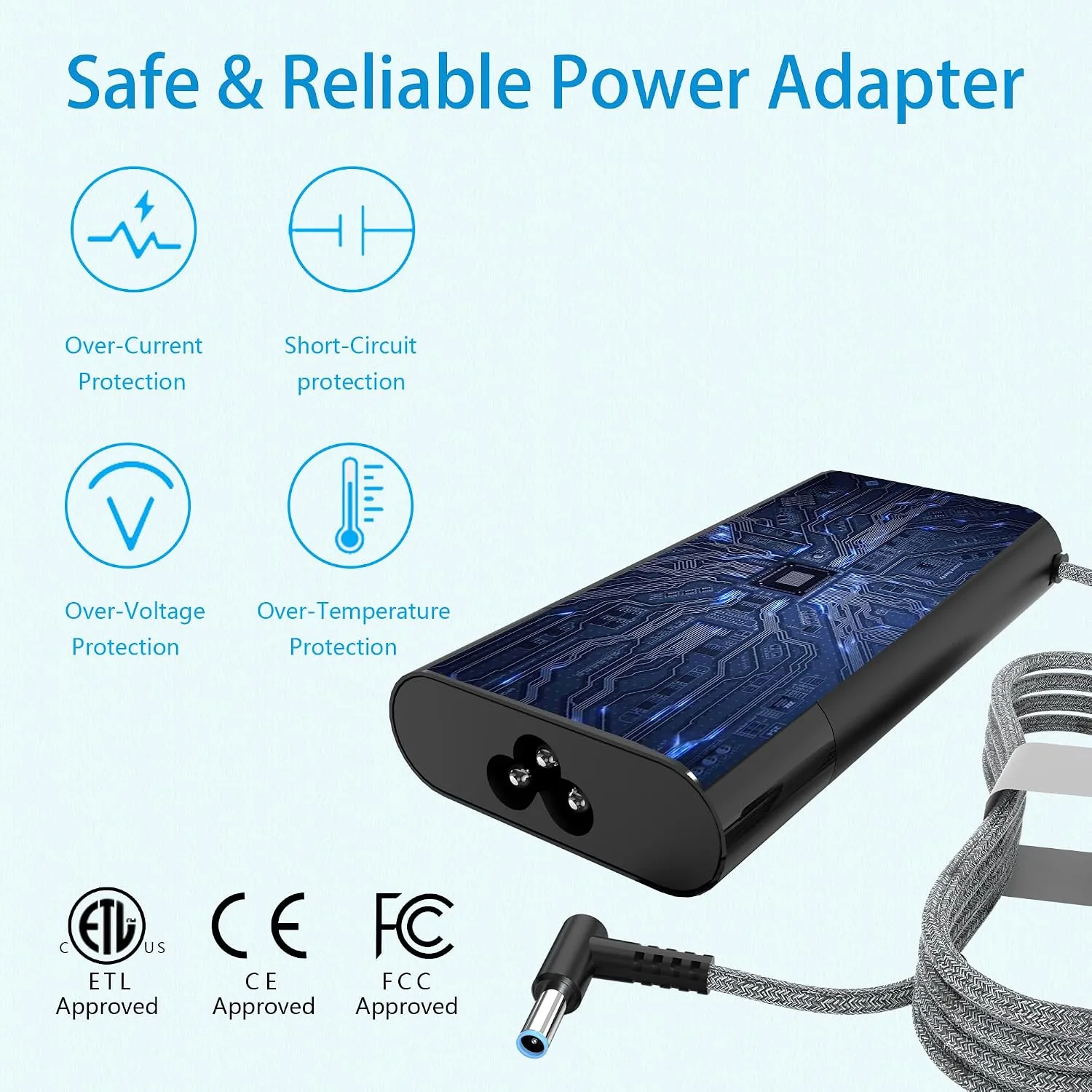 200W Laptop Charger for HP Omen Pavilion Gaming 15 16 17 Victus 15 16 ZBook 15 17 Fury Create Studio Envy 15 2020,TPN-DA10 L00818-850 L00895-003 Gaming Laptop Power Adapter Supply AC Adapter