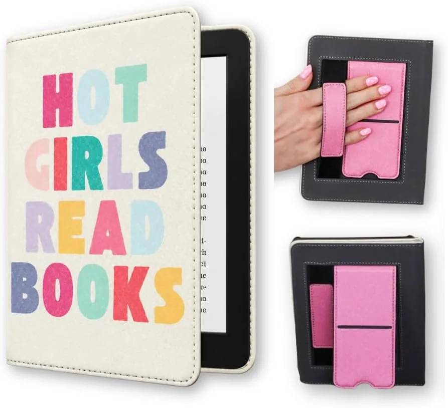 Lash Next Door Hot Girls Read Books Compatible with Kindle Paperwhite 12th Generation and Colorsoft– Premium Protective Cover with Built-in Stand, Hand Strap, Smart Magnetic Closure