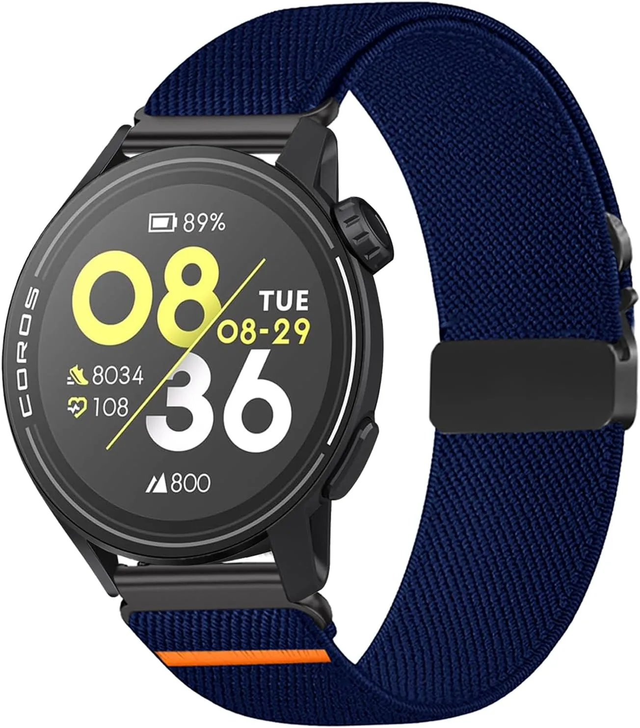 Nylon Bands 22mm Compatible with COROS PACE 3/APEX 4 42mm/APEX Pro/APEX 2 Pro/APEX 46mm/PACE Pro Adjustable Sport Replacement Straps for Women Men