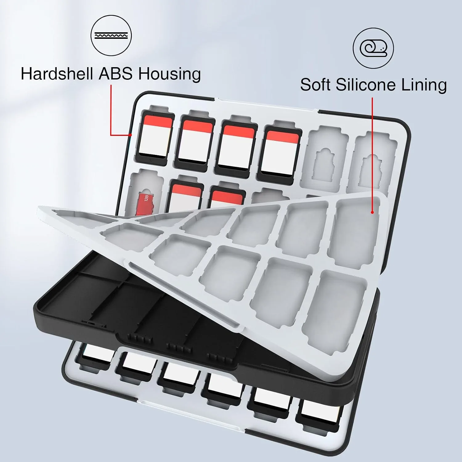 HEIYING Game Card Case Compatible with Nintendo Switch 2 / Micro SD Cards