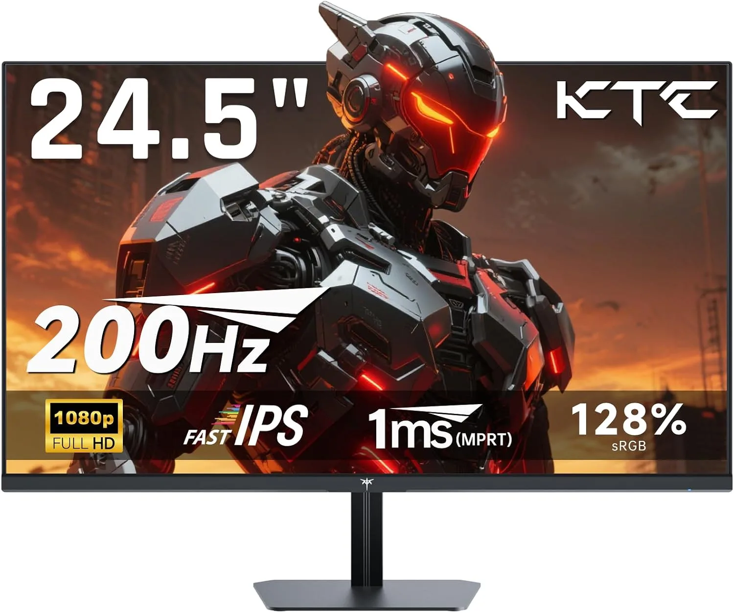 KTC 24.5 Inch Gaming Monitor, 180Hz OC 200Hz Monitor FHD, Fast IPS, H25T7
