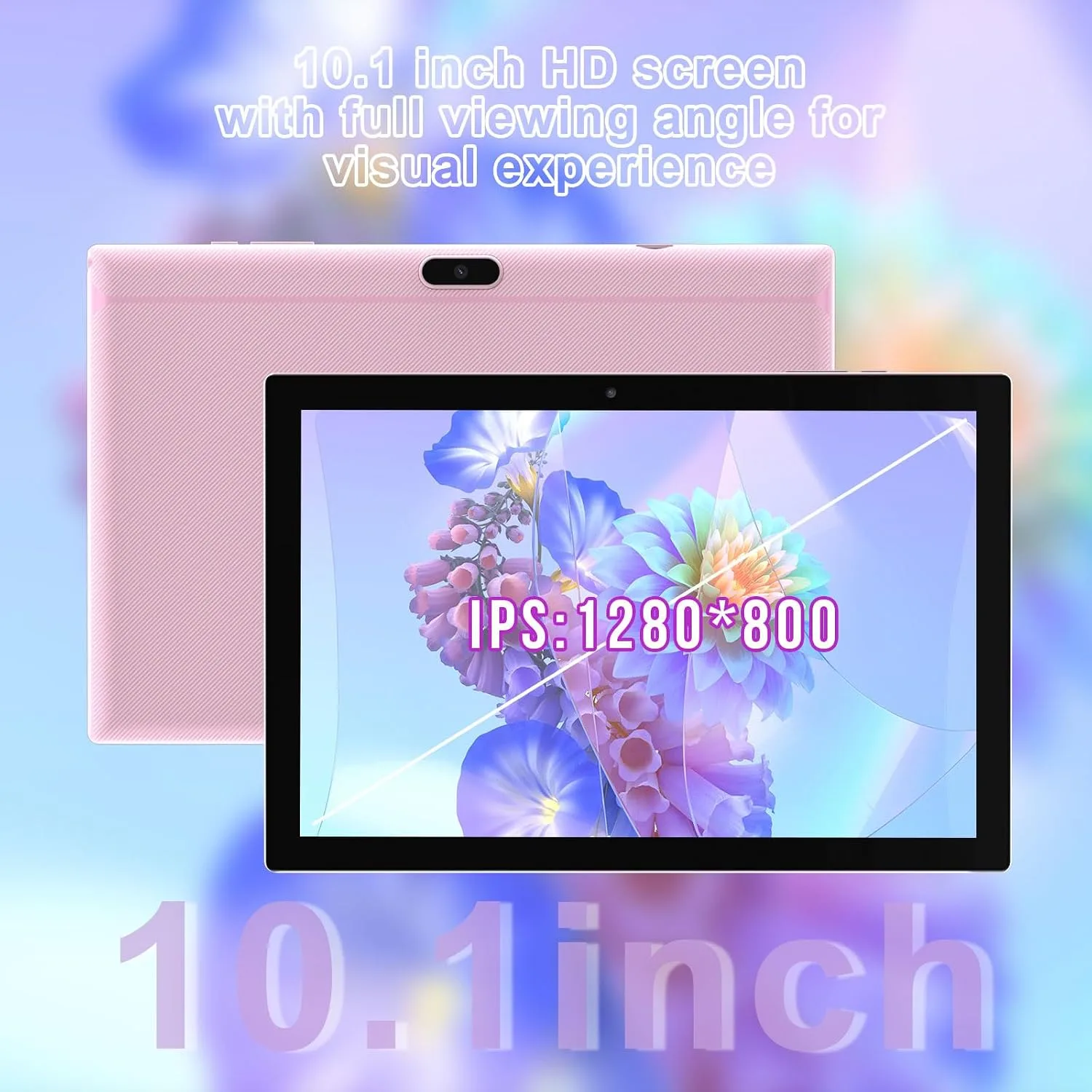 Android 15 Tablet 10 Inch Tablet, DDR4 8GB RAM 32GB Storage Tablets, Support 1TB Expand 2MP+8MP Dual Camera 10 IN Tab, WiFi6 Bluetooth 6000mAh Battery, 1280*800 10.1'' IPS HD Touch Screen Tableta.