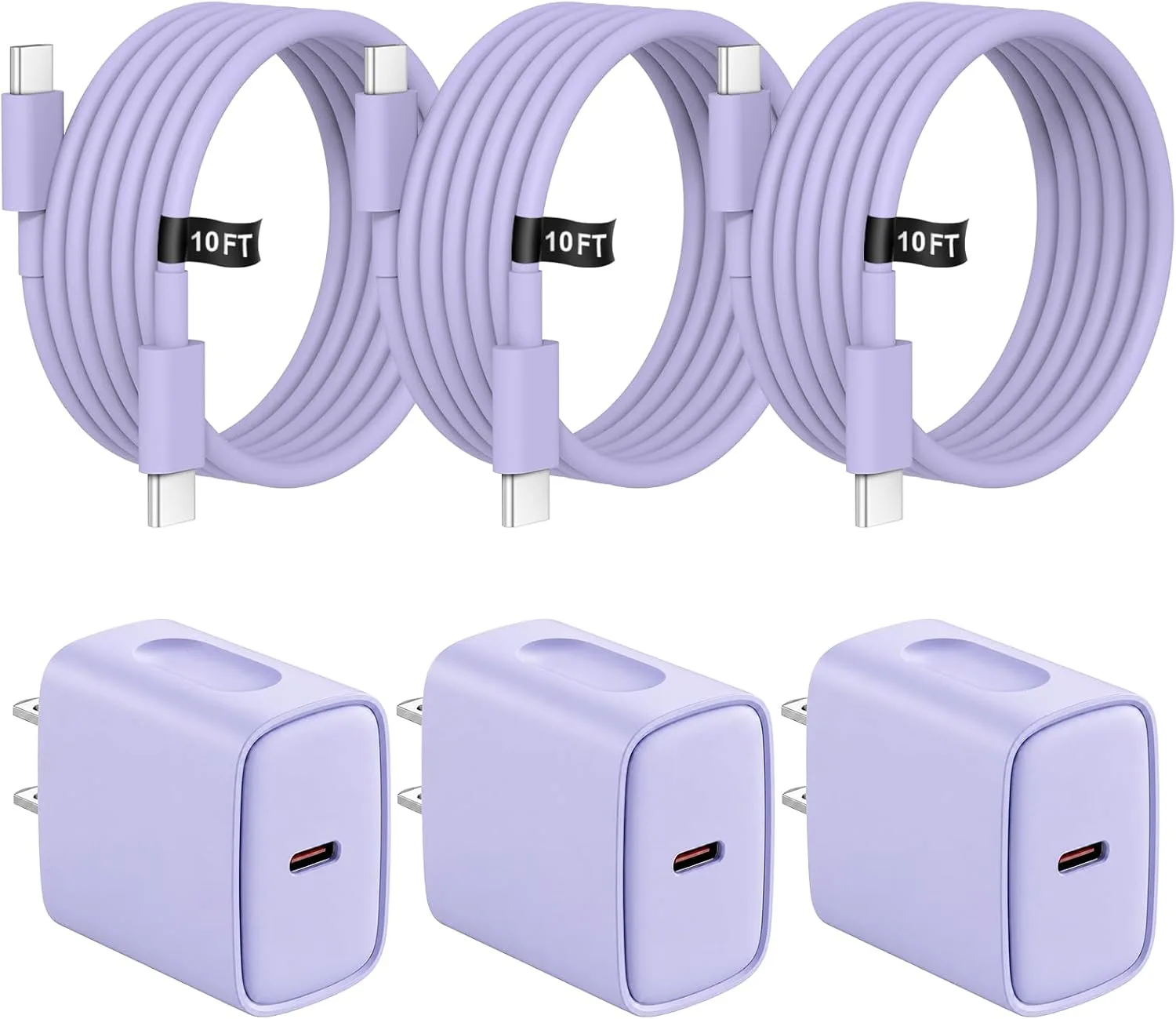 iPhone Charger Fast Charging 10FT iPhones 18 17 16 15 Charger 3 Pack
