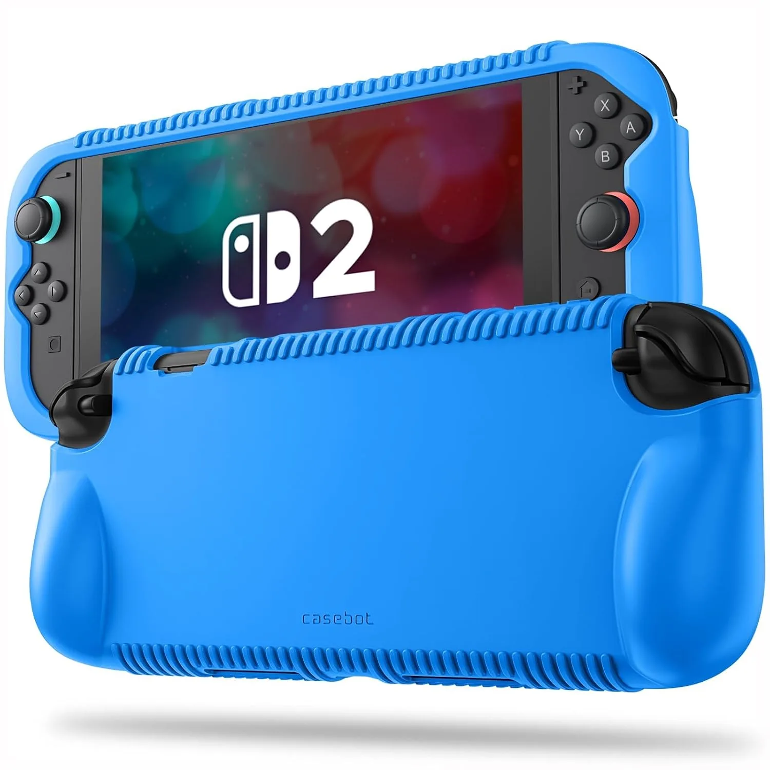 Funda protectora de silicona suave Fintie para Nintendo Switch 2 (2025) 7.9 pulgadas Azul