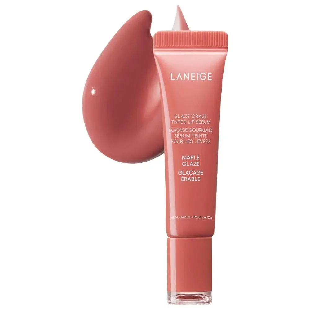 Glaze Craze Sérum Labial con Polipéptidos y Color - Strawberry Sprinkles - Cool Pink - Maple Glaze - Rosy Maple
