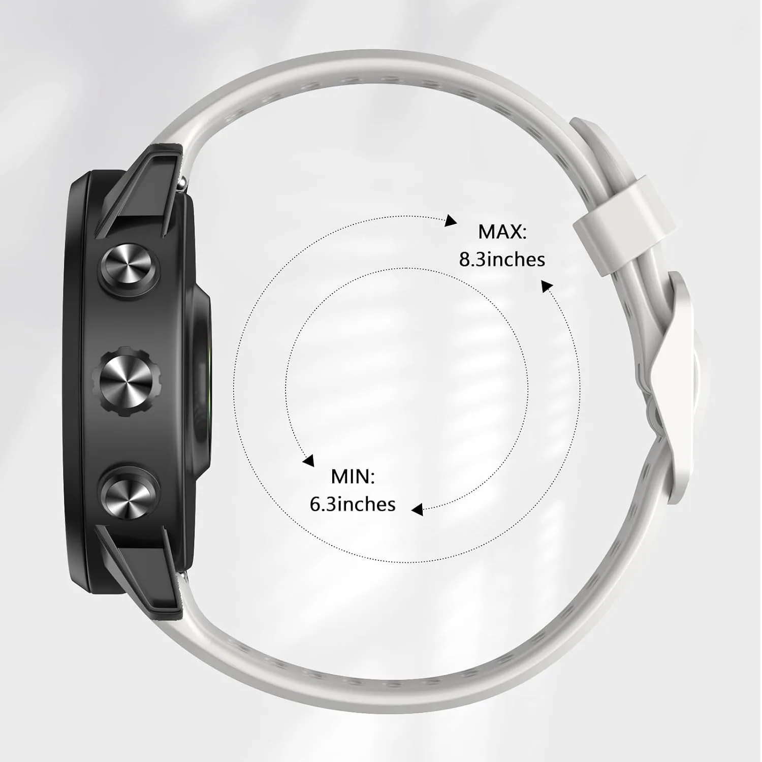 Compatible with Coros Pace 2 Watch Band, 20mm Quick Release Sports Silicone Watch Band Breathable Wristband Strap Women Men Strap for COROS APEX 2/APEX 42mm