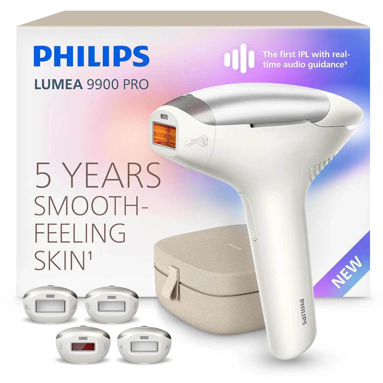 PHILIPS Lumea 9900 Pro IPL Hair Removal Device for Long-Lasting Smooth Skin