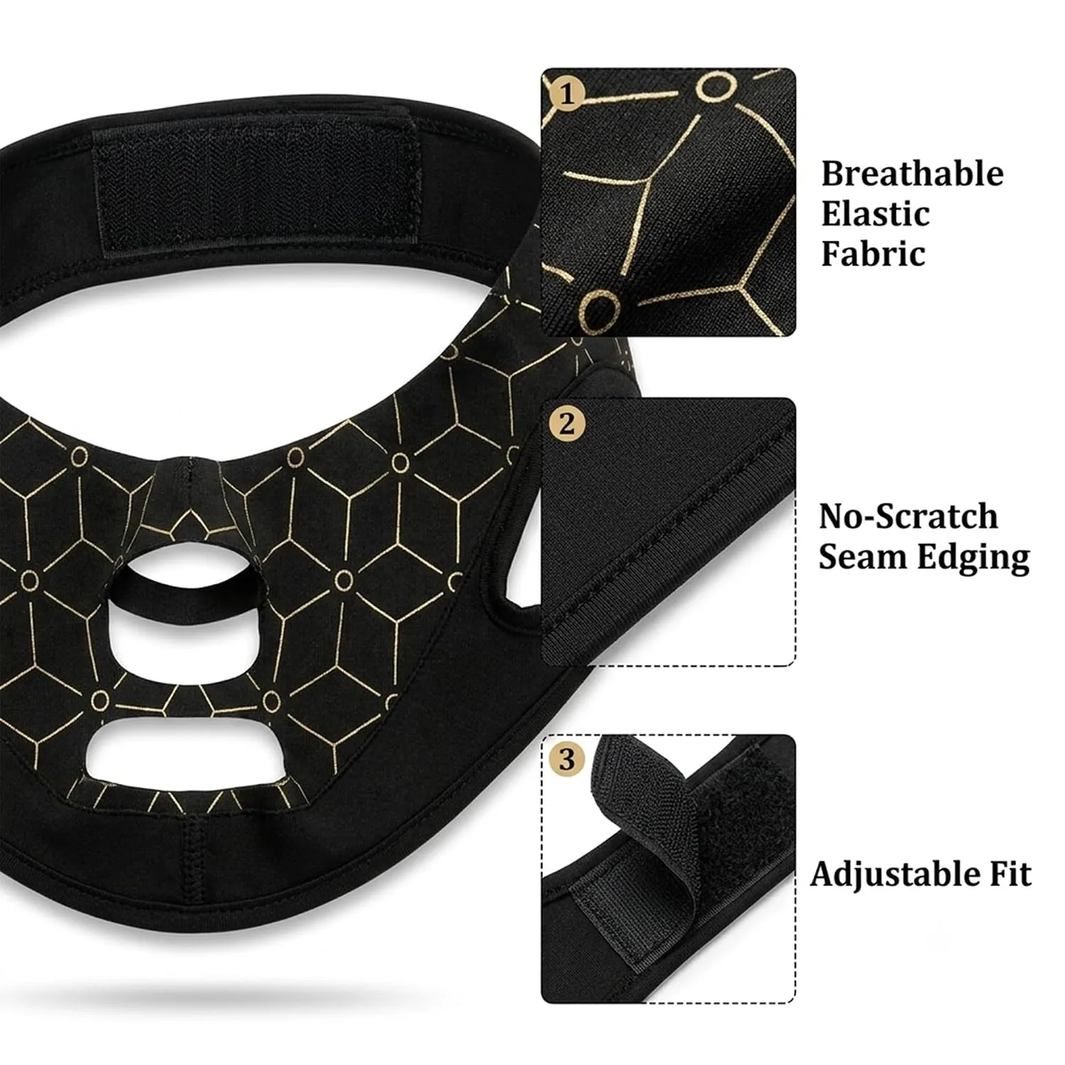 Reusable Double Chin Reducer Strap | V Line Face Lifting Chin Strap for Women, Sleep & CPAP Use