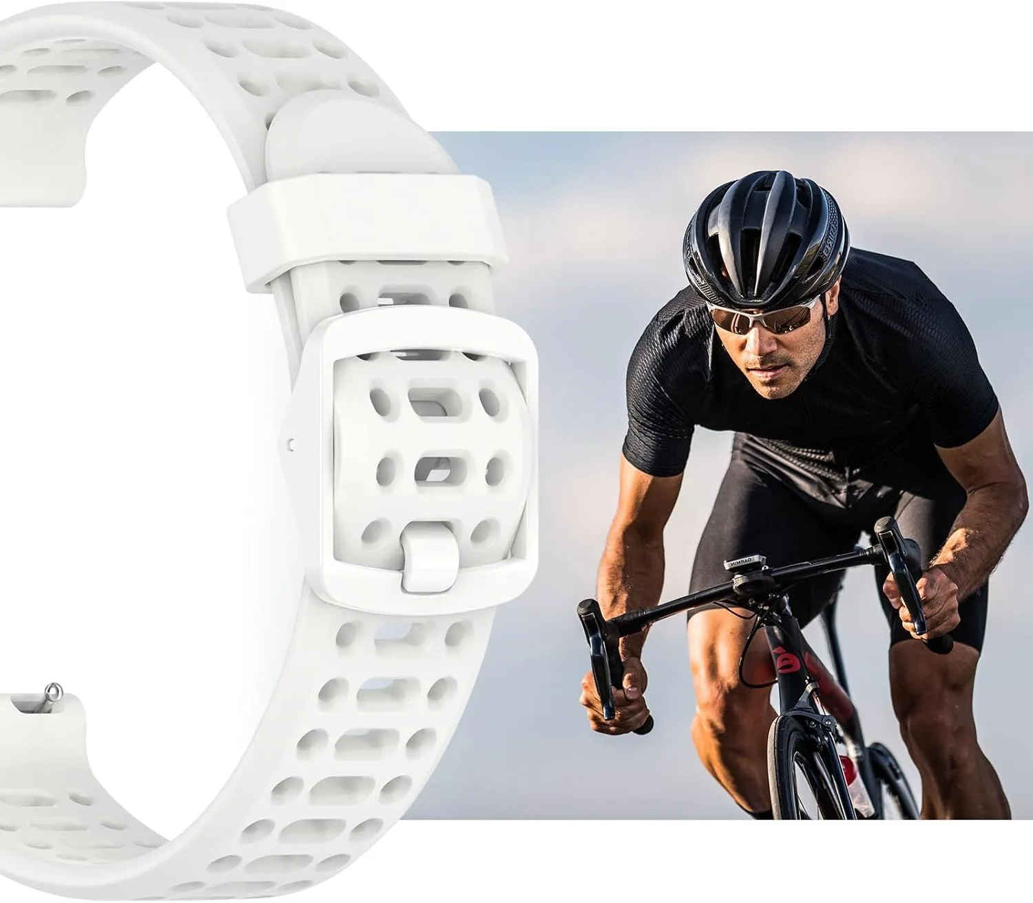 Watch Band for Coros PACE 2/APEX 2/APEX 42mm, 20mm Quick Release Silicone Replacement Band