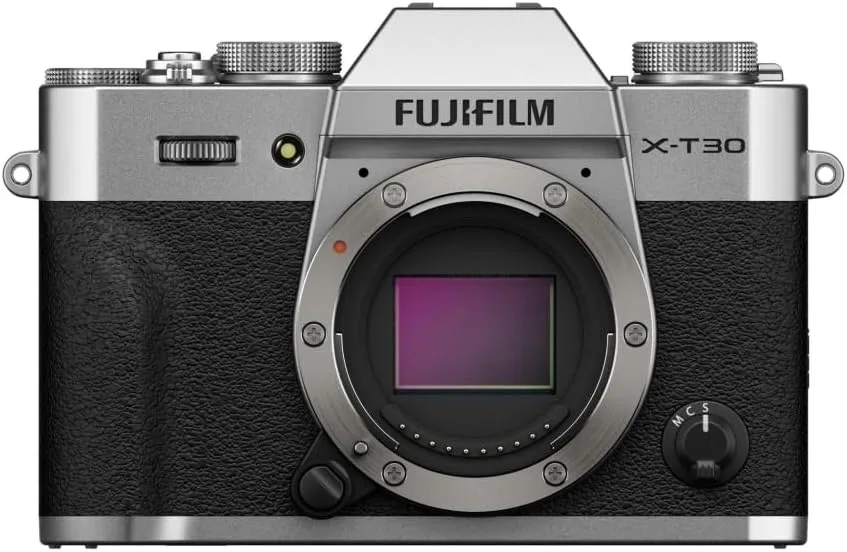 FUJIFILM X-T30 III Mirrorless Digital Camera (Silver) Bundle with Tamron 17-70mm f/2.8 Di III-A VC RXD Lens + 64GB Card + Card Reader + UV Filter + Charger + Camera Bag + Cleaning Kit (12 Items)