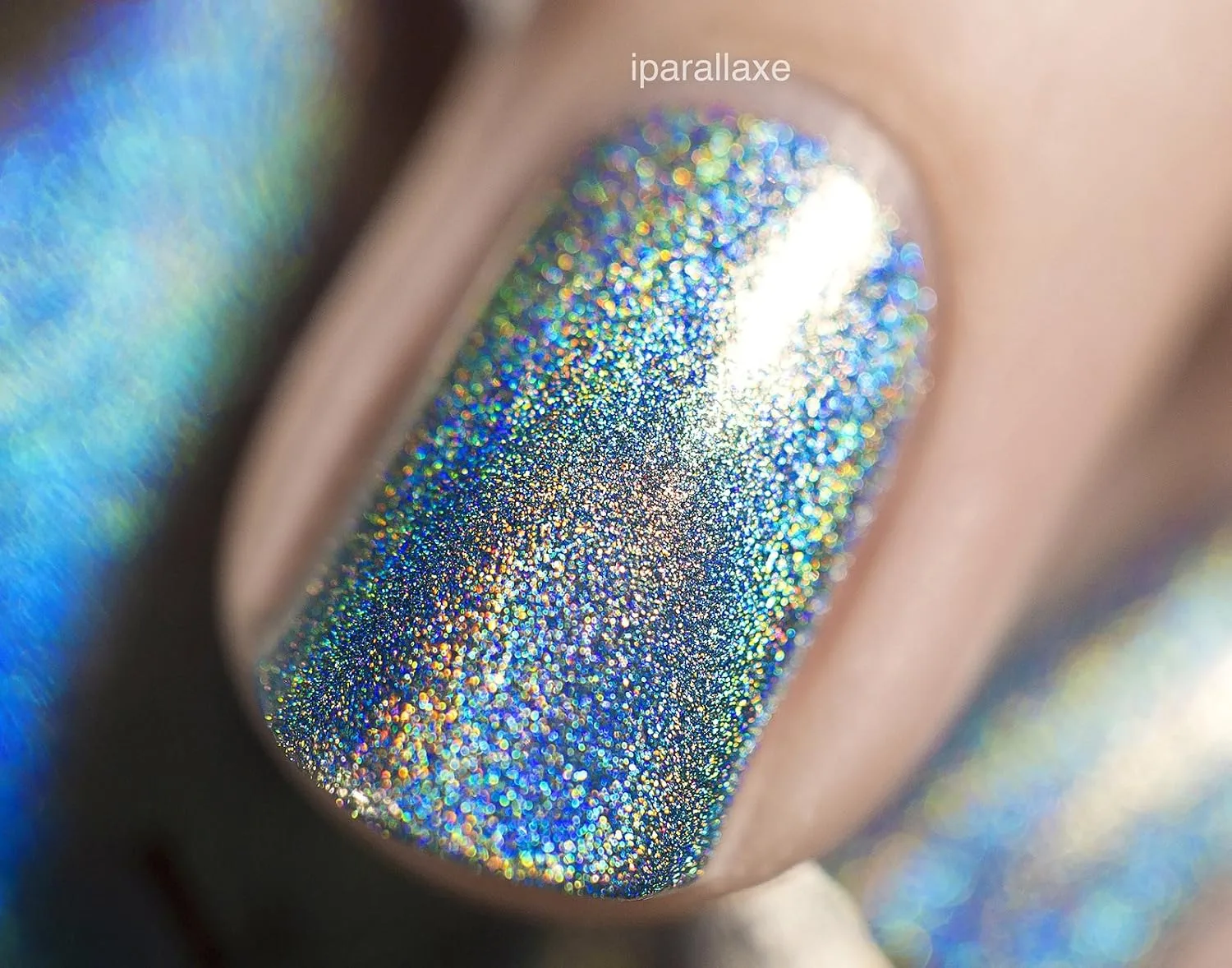 ILNP Aria - Sky Blue Ultra Holographic Nail Polish, Chip Resistant Manicure, Non-Toxic Nail Lacquer, Vegan, Cruelty Free, 12ml
