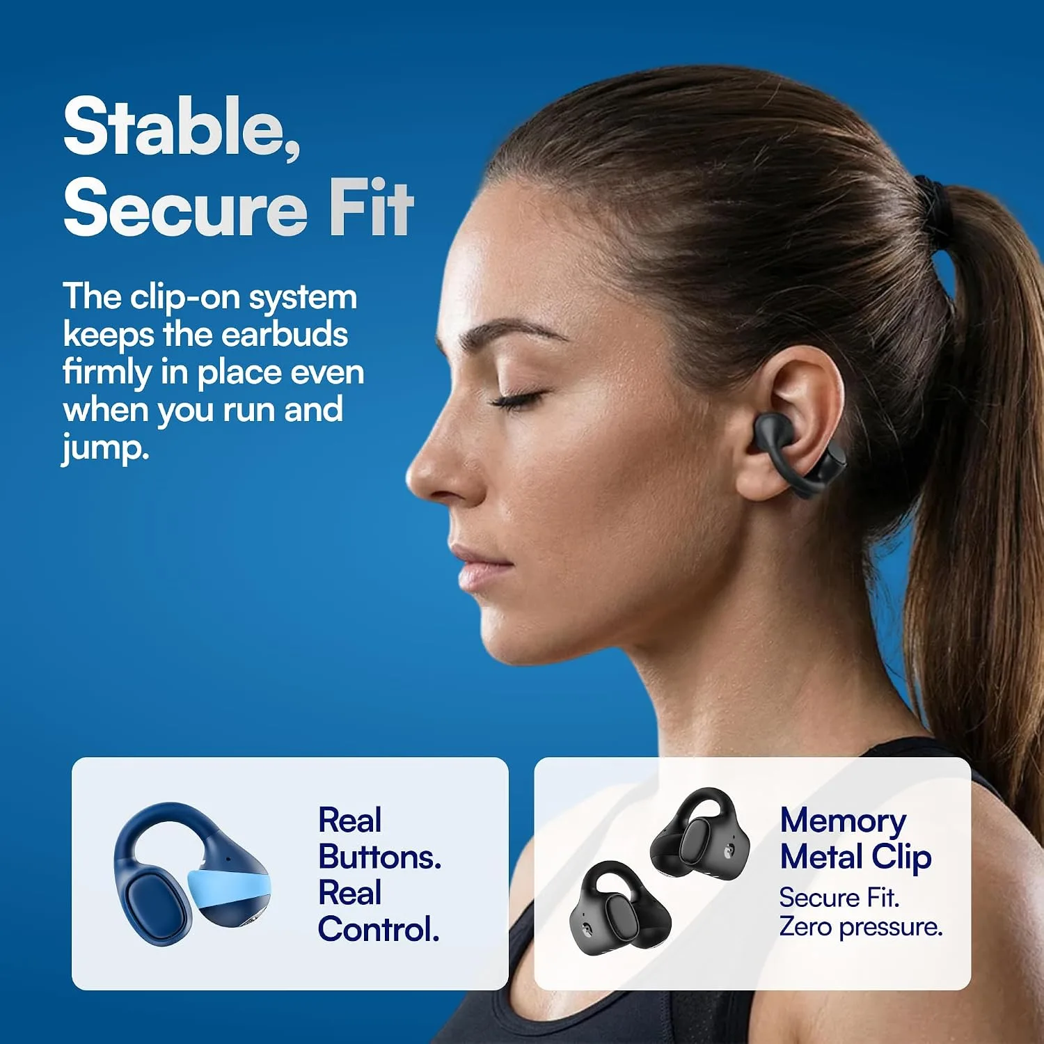 Clip-On Everyday Earbuds by Raycon