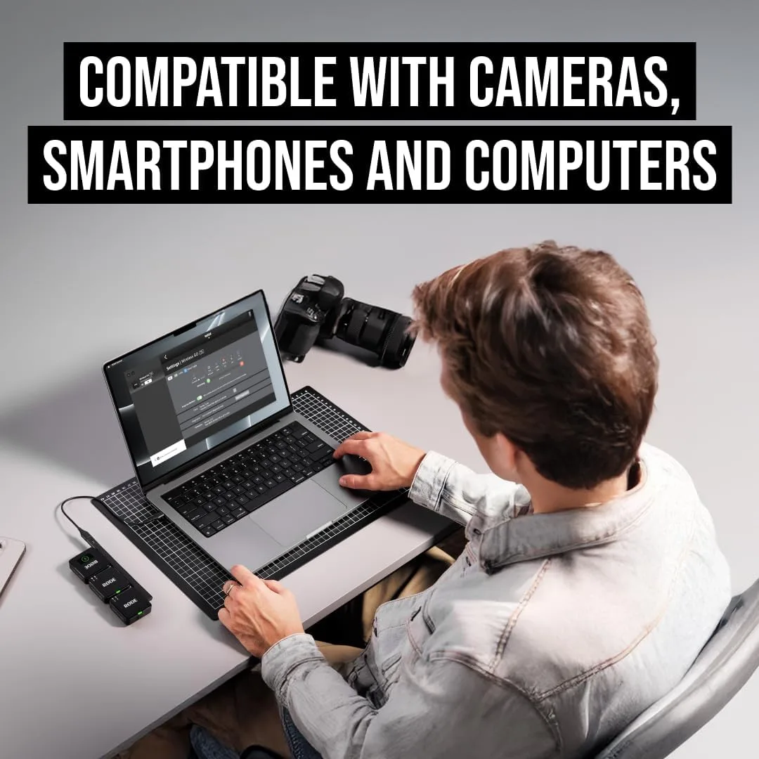 RØDE Wireless GO (Gen 3) (2 TX + 1 RX + Charging Case), 32-Bit Float