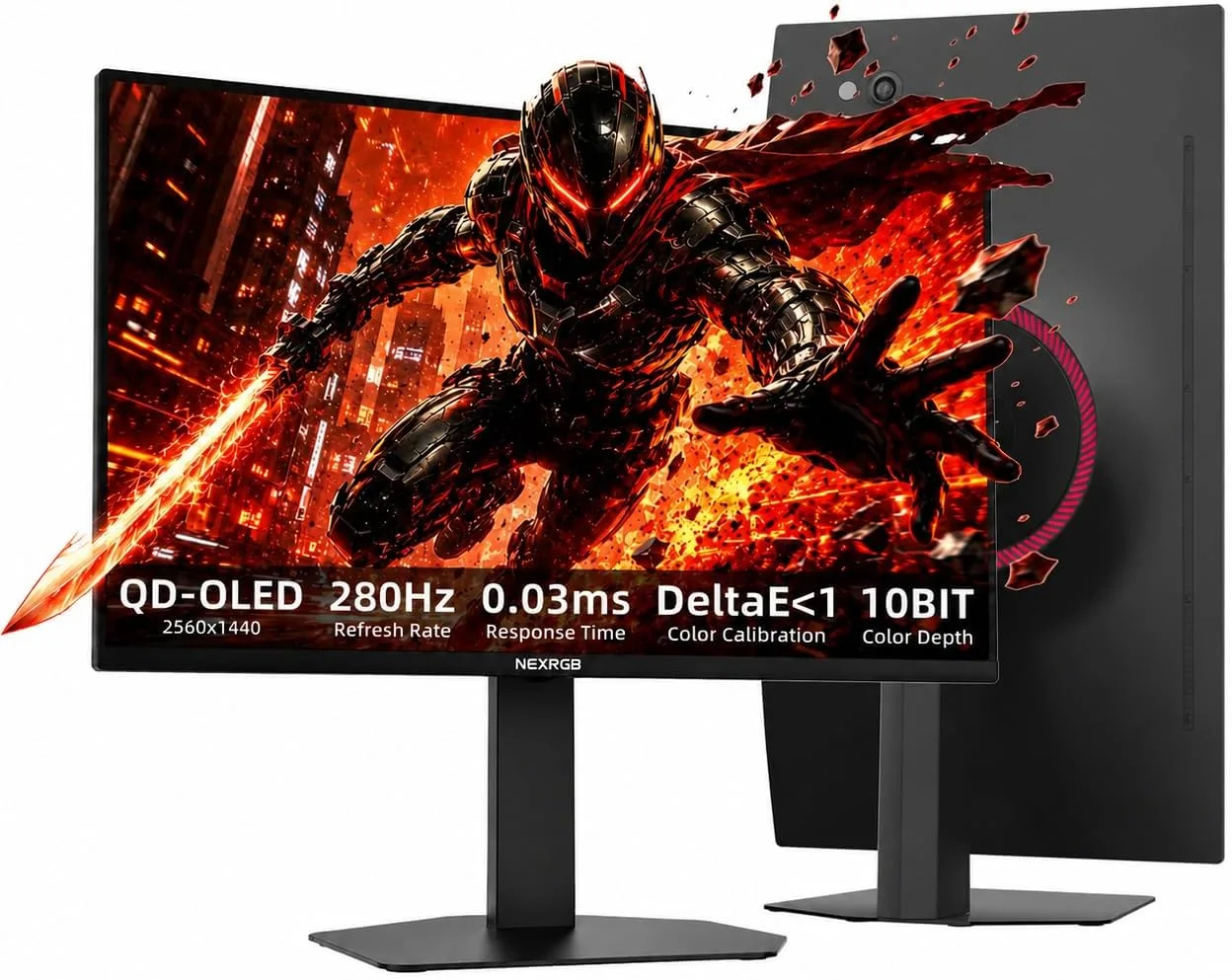 Monitor para gaming Nexrgb 27 pulgadas QD-OLED QHD 280Hz 0.03ms