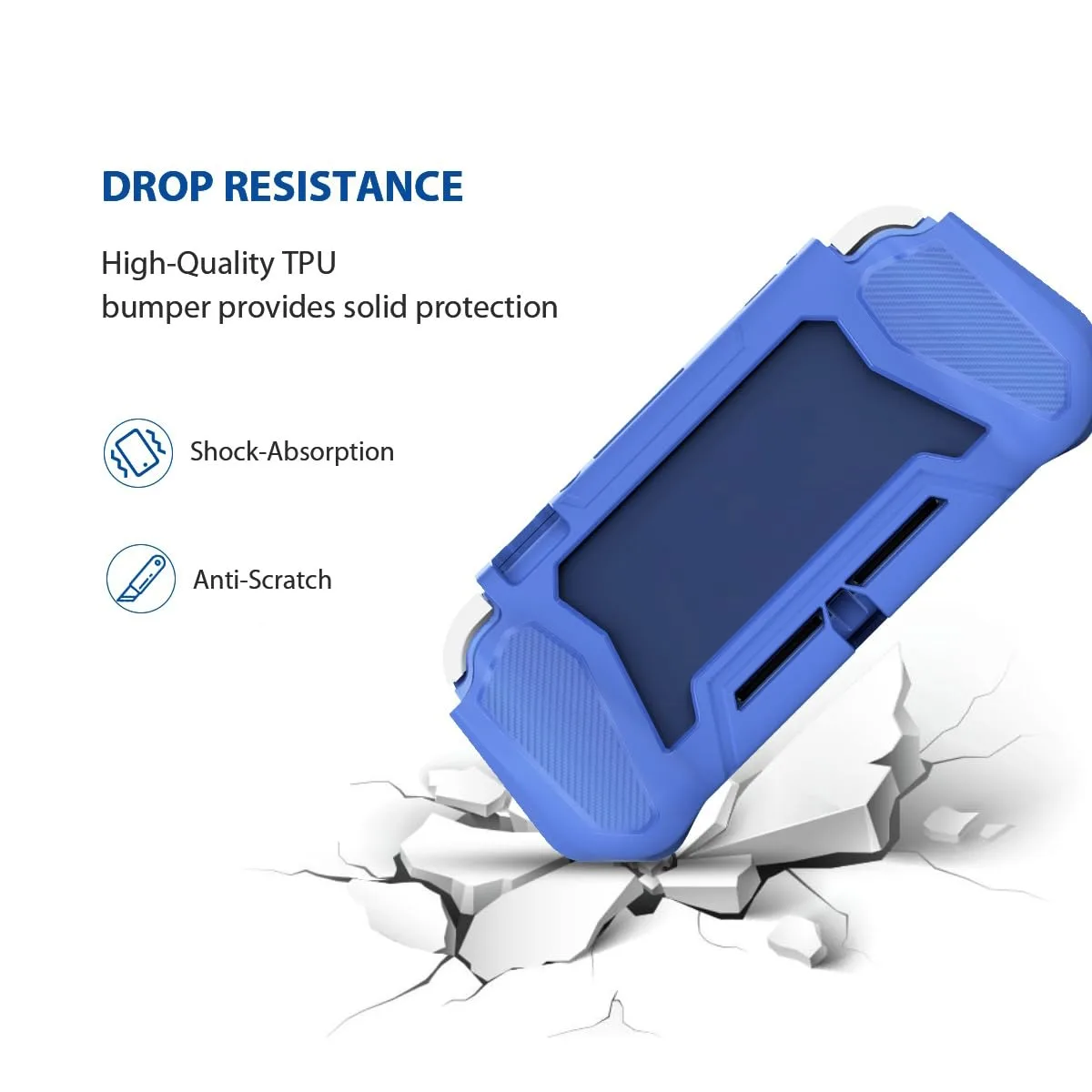 Protective Case for Nintendo Switch Lite, with Detachable TPU