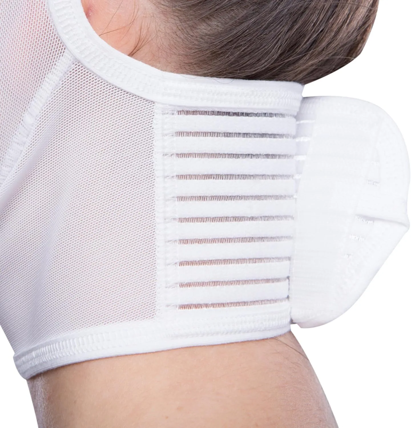 LIPOELASTIC- FM extra- Post Surgical Chin and Neck Lifting Compression Mask for Women and Men with Velcro fastener
