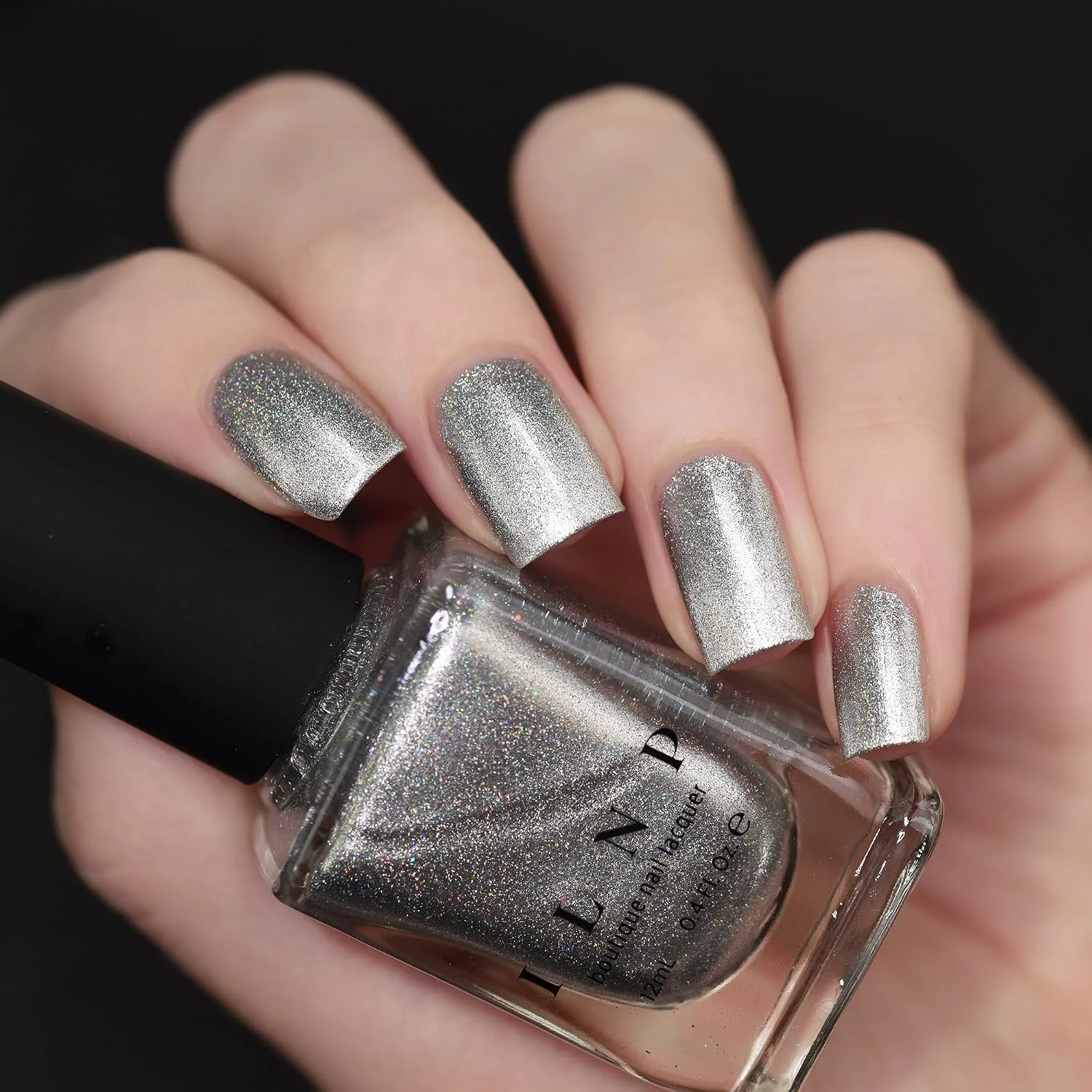 ILNP Avalanche - Pure Silver Holographic Nail Polish