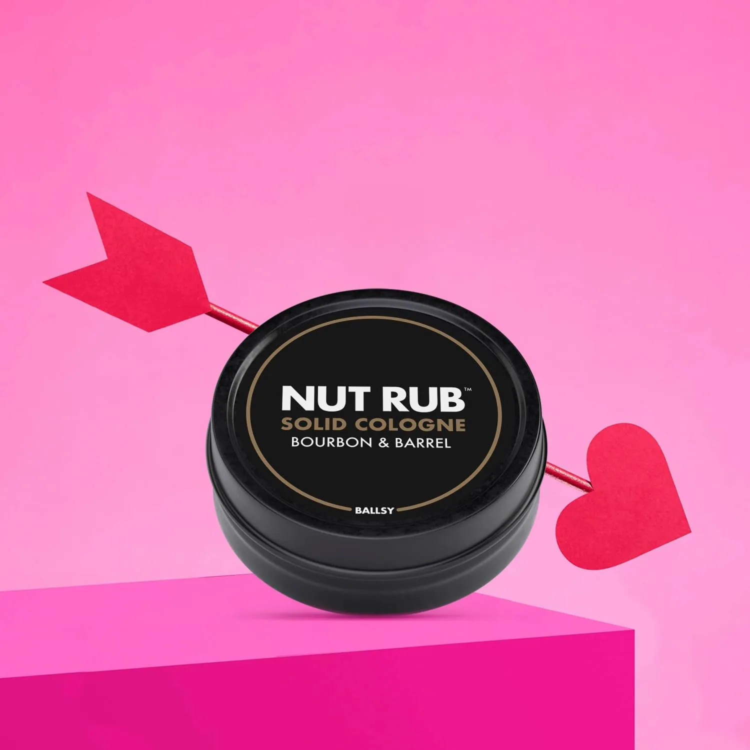 Ballsy Nut Rub Mens Cologne, Solid Cologne for Men, Bourbon&Barrel, 0.85 Oz