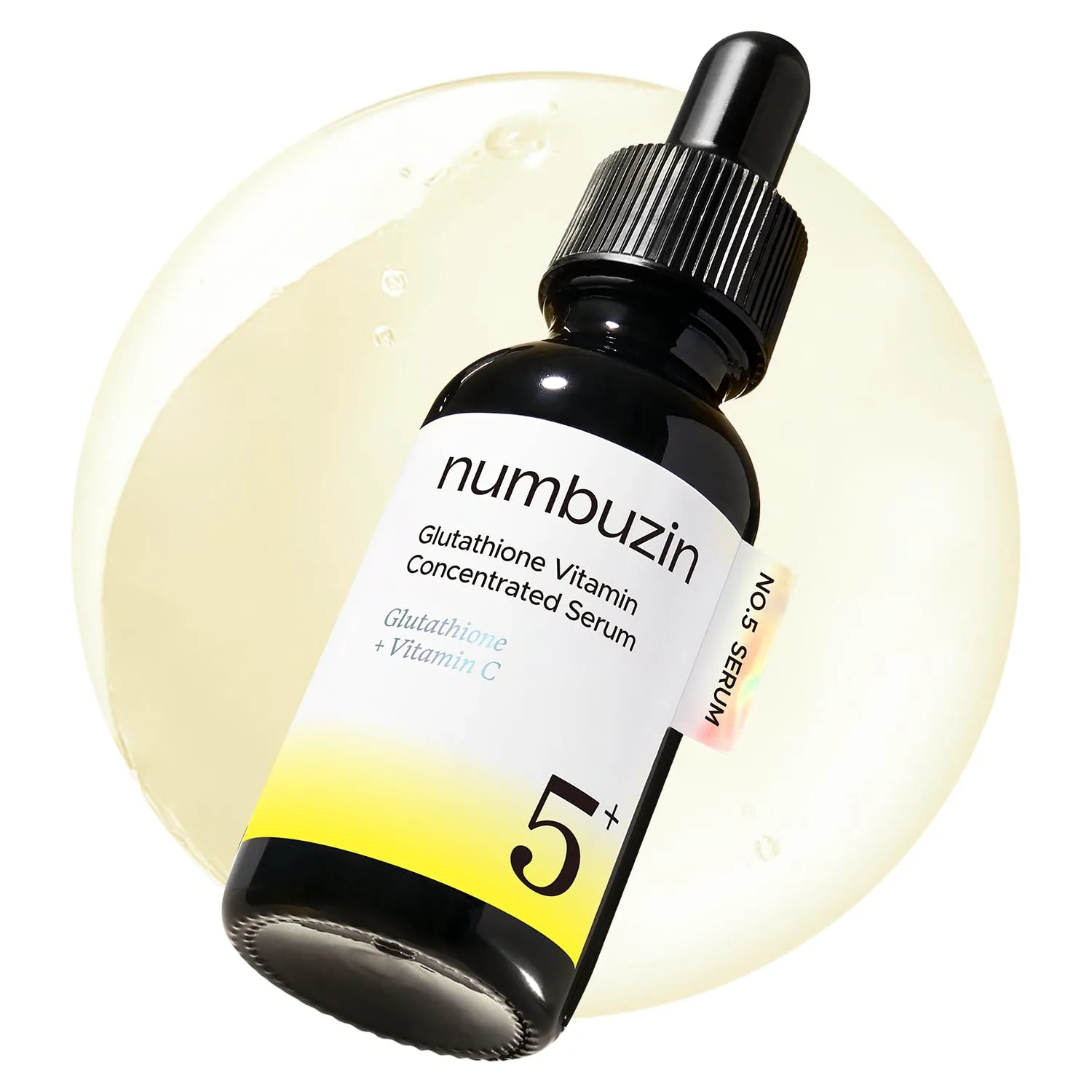 numbuzin No.5 Vitamin Concentrated Serum, Dark Spot Care, Glutathione & Vitamin Serum, Korean Skincare, Tranexamic Acid 4%, Niacinamide 5%, for a Radiant-Looking Glow 1.01 fl oz