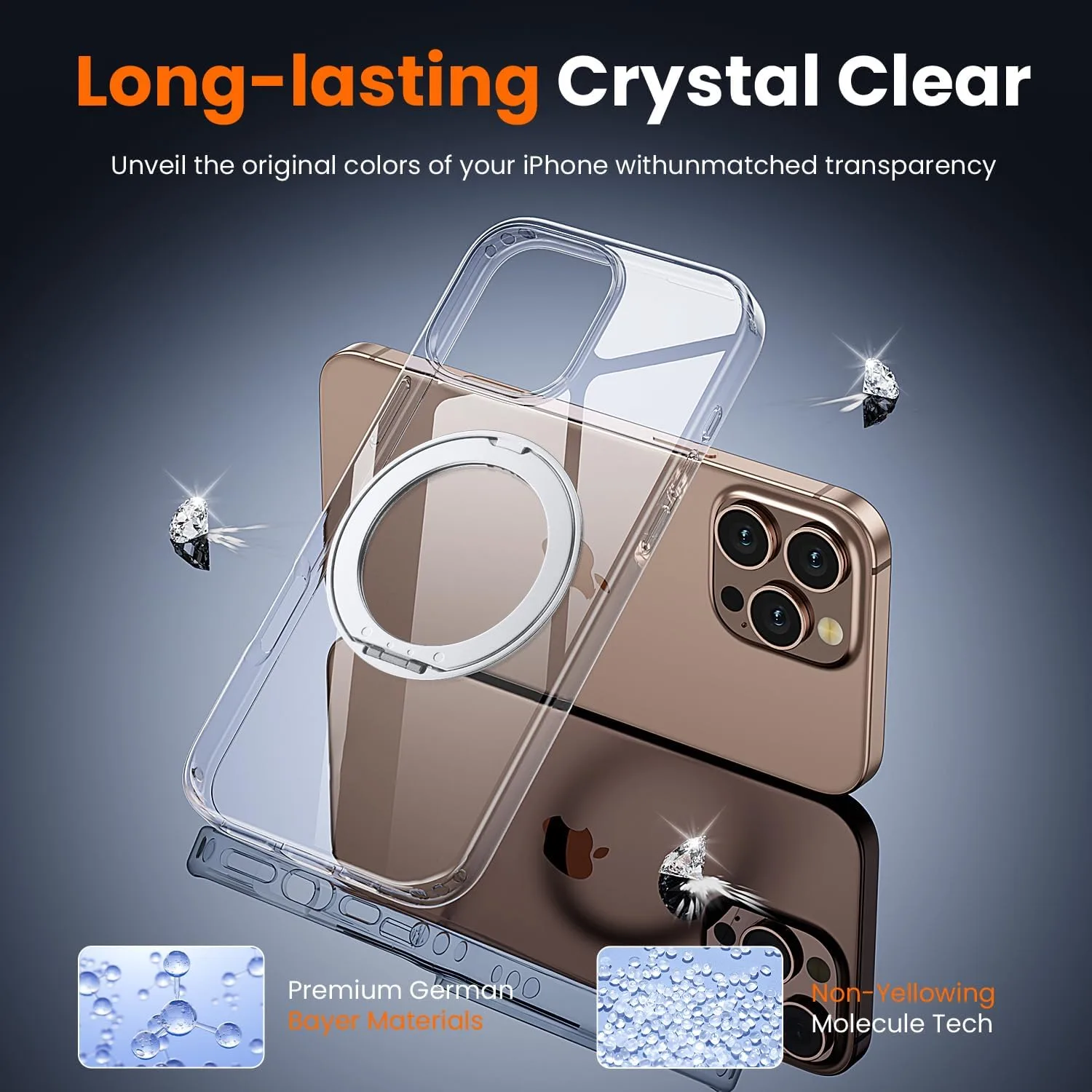 toushion 3 in 1 for iPhone 16 Pro Max Case Stand