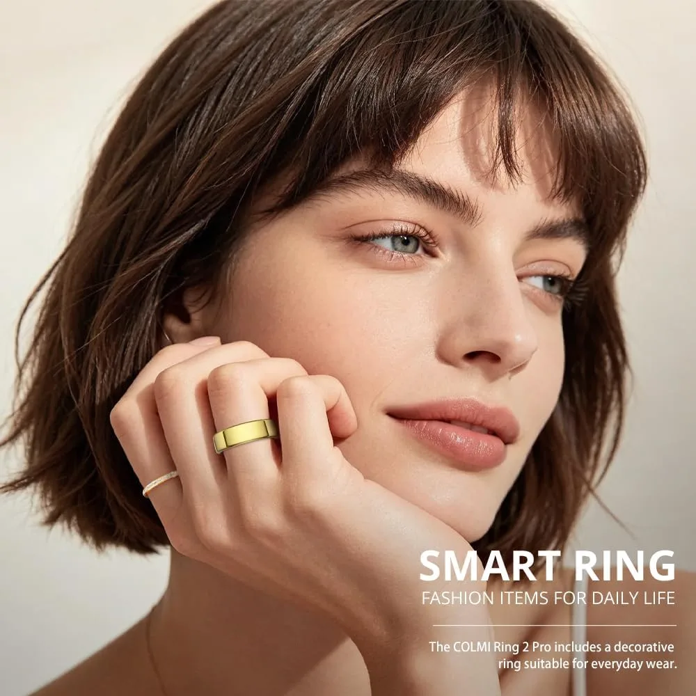 COLMI Ring 2 Pro Titanium Smart Ring, AI Health, Sleep & Fitness Ring.