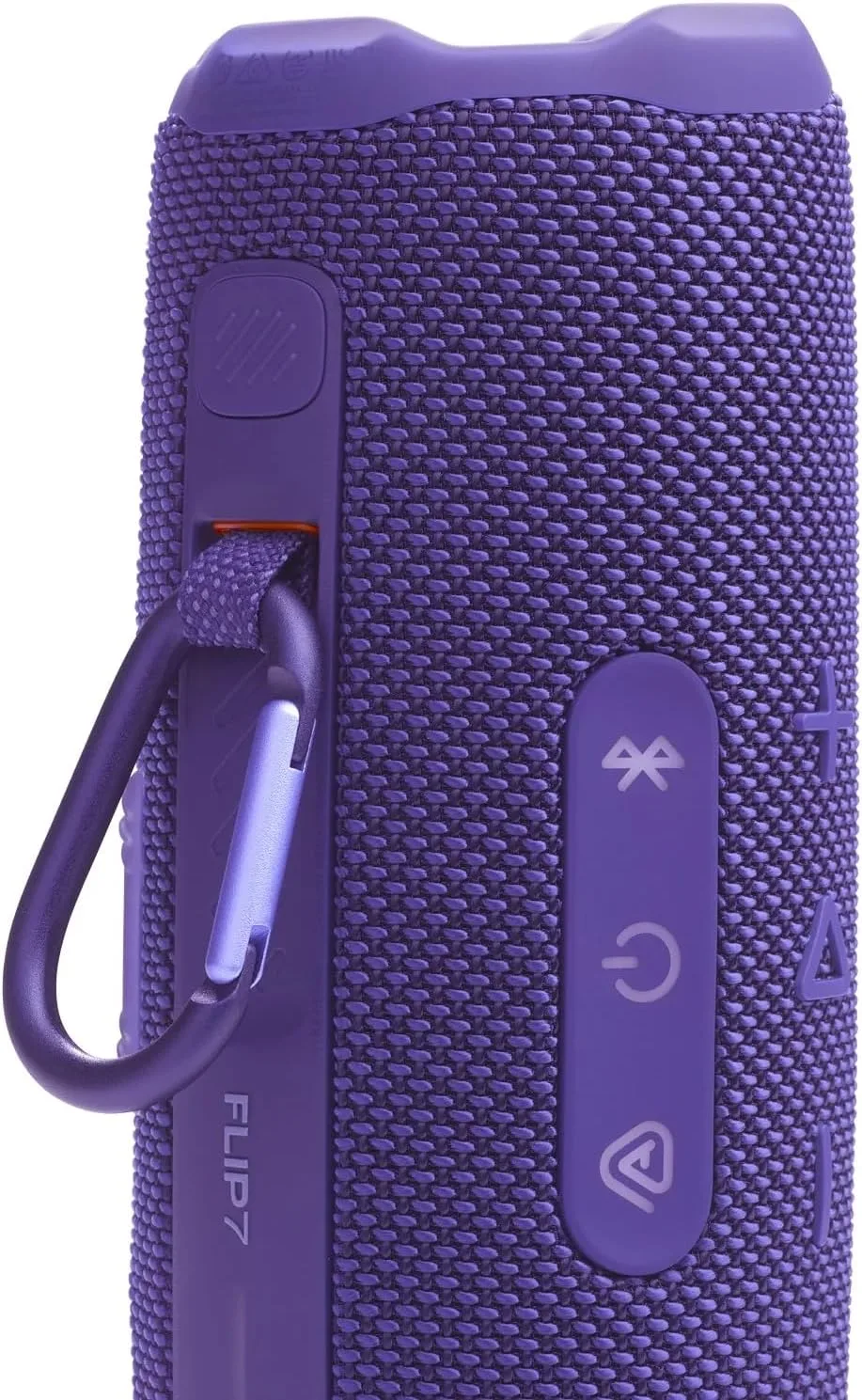JBL Flip 7 Portable Bluetooth Speaker, IP68 Waterproof, Dustproof, Drop-Proof, PushLock System, AI Sound Boost, 16H Battery, Megen Hardshel Protection Case (Purple)