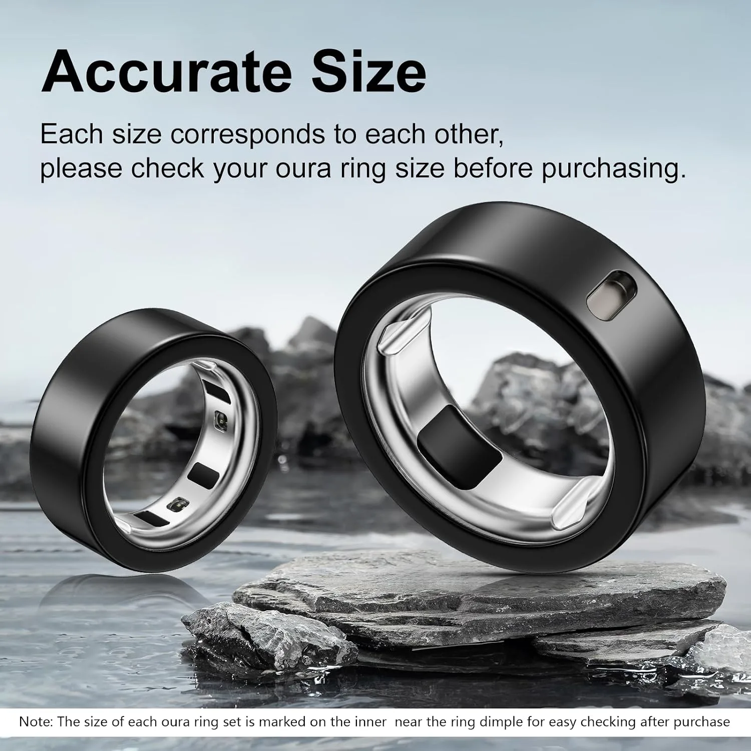 5 Pack Covers Compatible with Oura Ring 4/Oura Ring 3-Size 8