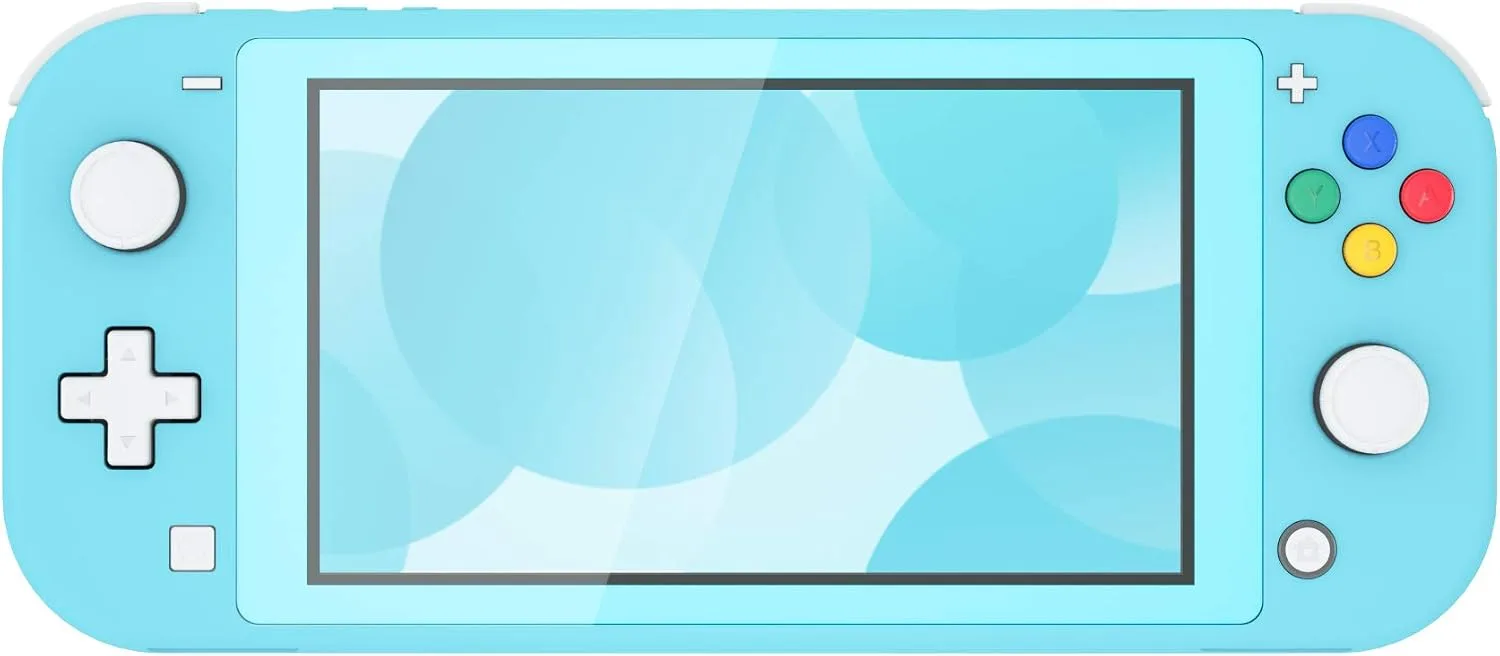 eXtremeRate Heaven Blue DIY Replacement Shell for Nintendo Switch Lite, NSL Handheld Controller Housing with Screen Protector, Custom Case Cover for Nintendo Switch Lite [Console NOT Included]