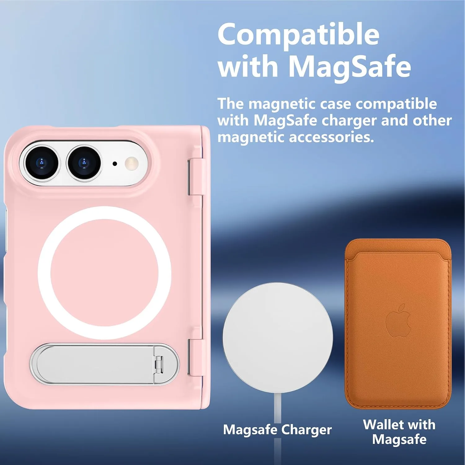 For iPhone Duo Case/iPhone Fold Case with Kickstand & Screen Protector