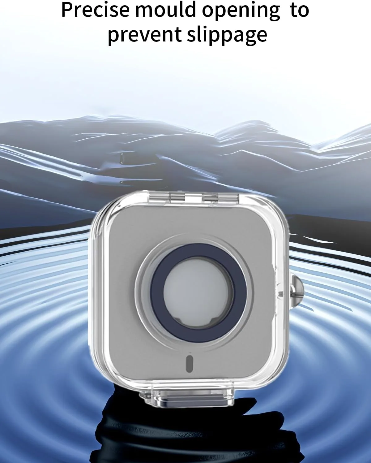 Compatible with Oura Ring 4 Charger,Full Body Shockproof Protective Integrated Switch Protective Cover，with Lanyard,Gun Color