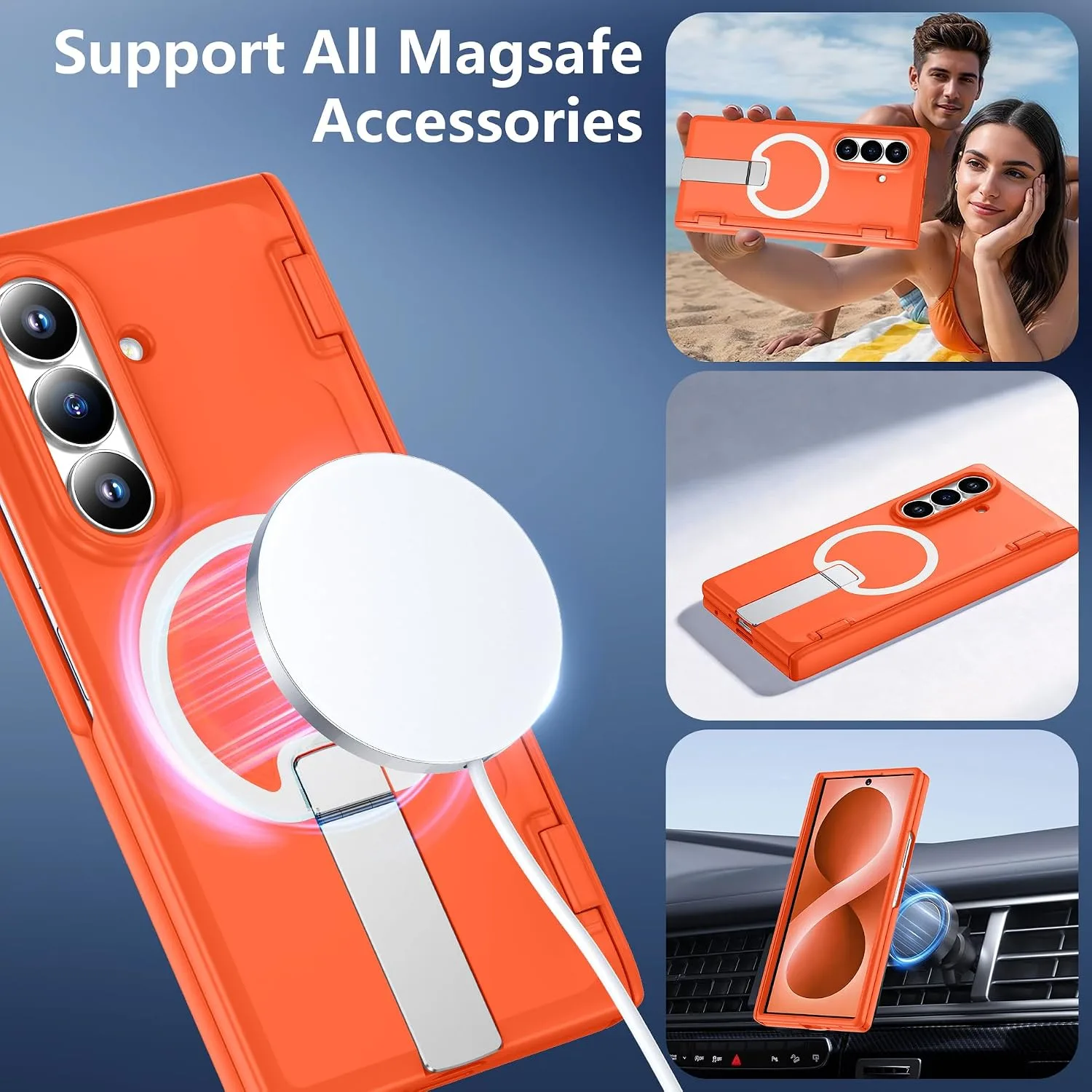 For Samsung Galaxy Z Fold 8 Ultra Case with Kickstand & Screen Protector