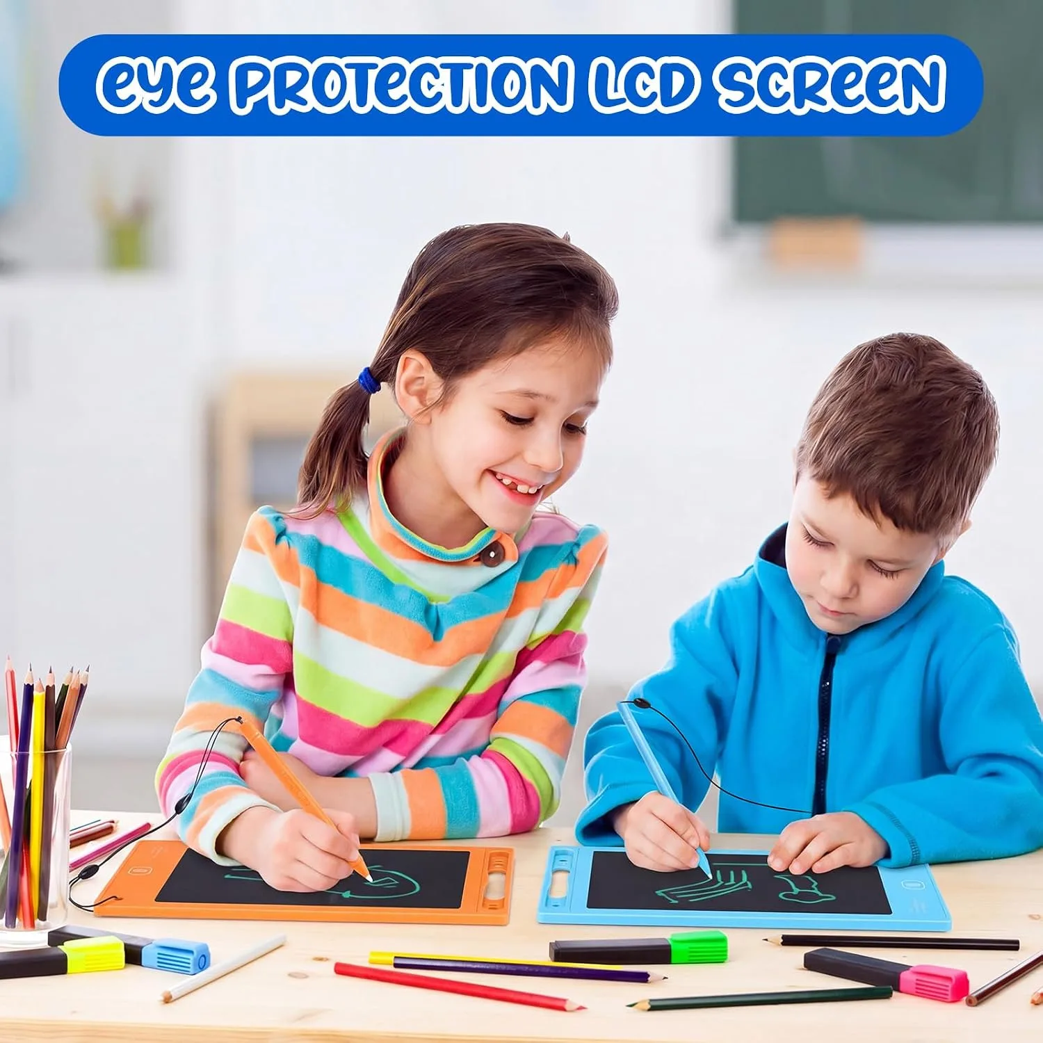 Zhehao 20 Pack 8.5 Inch LCD Writing Tablet Drawing Board,Vibrant,Cute