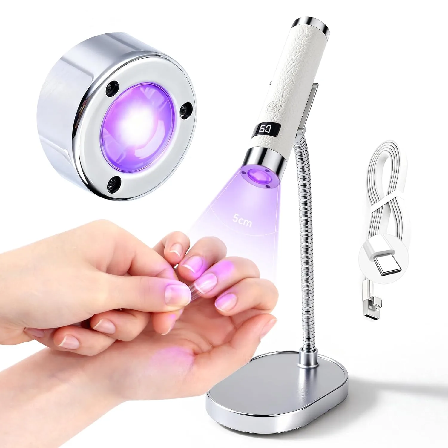 SAVILAND U V Light for Gel Nails with Magnetic Stand
