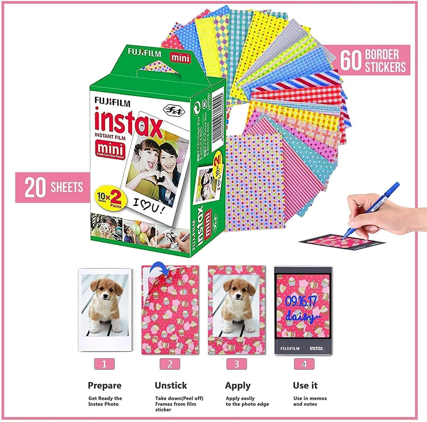 Fujifilm Instax Mini 12 Instant Camera Clay White + Shutter Compatible Carrying Case + Fuji Film Value Pack (20 Sheets) + Shutter Accessories Bundle, Color Filters, Photo Album, Assorted Frames