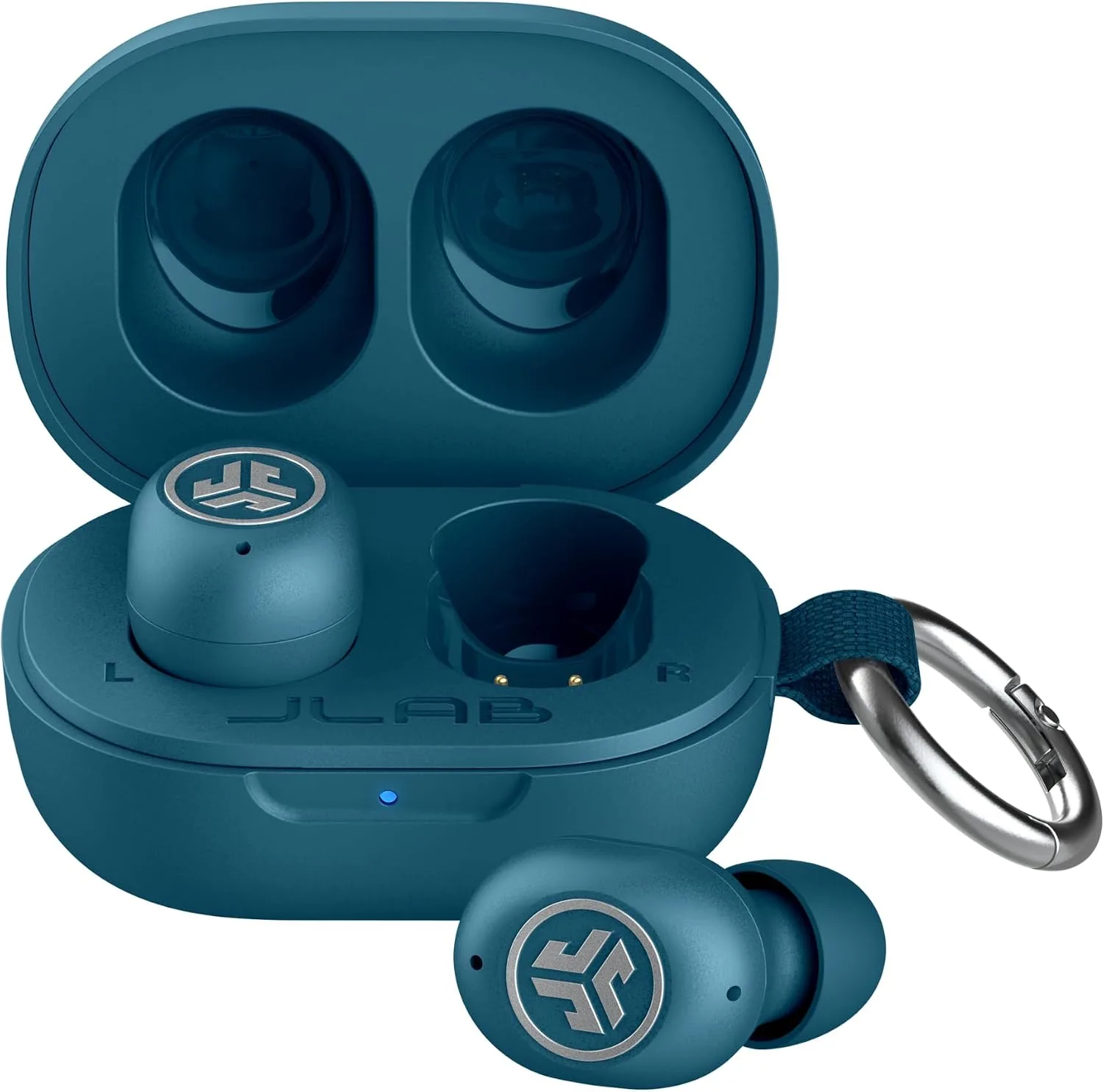 JLab JBuds Mini ANC True Wireless Earbuds with Apple Find My, Blueberry