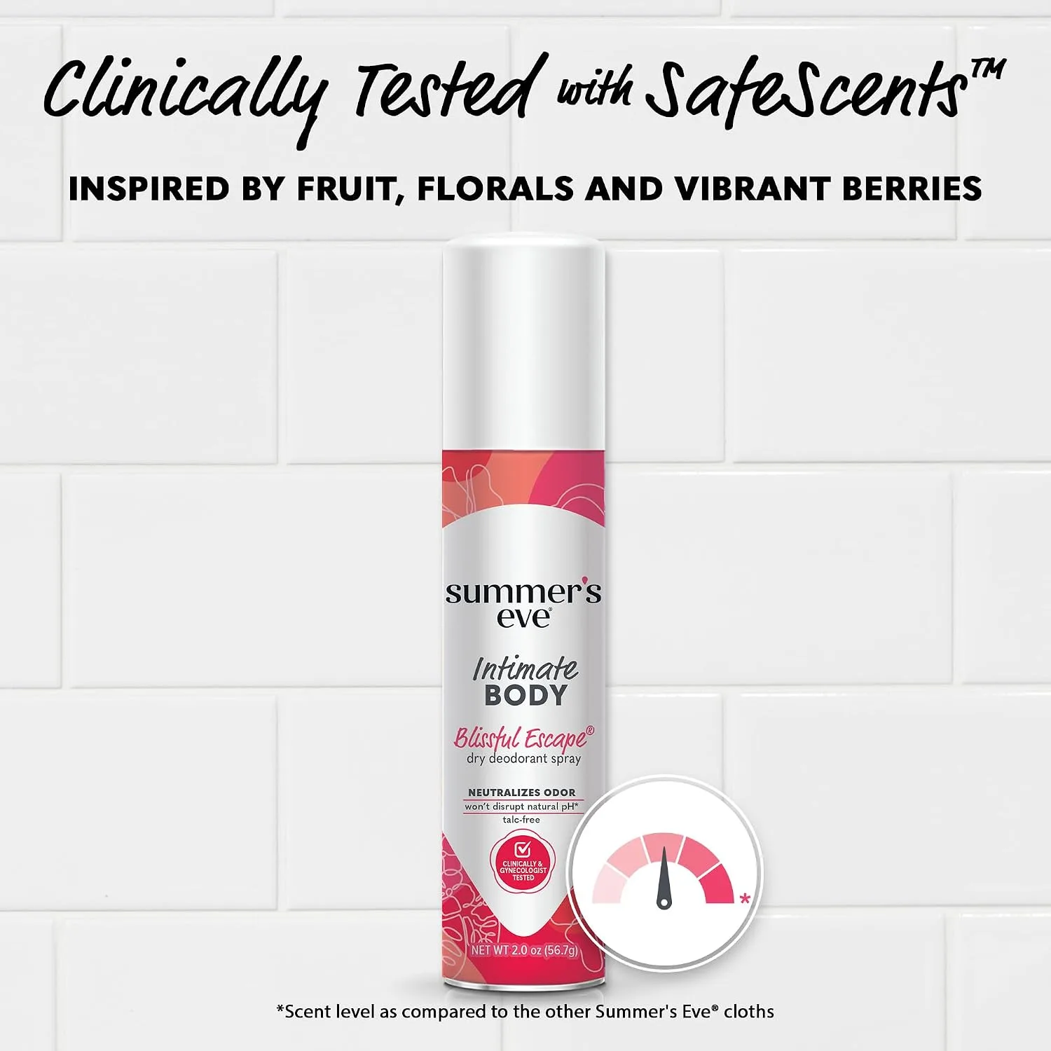 Summer's Eve Daily Refreshing Feminine Spray, Blissful Escape, 2 Oz