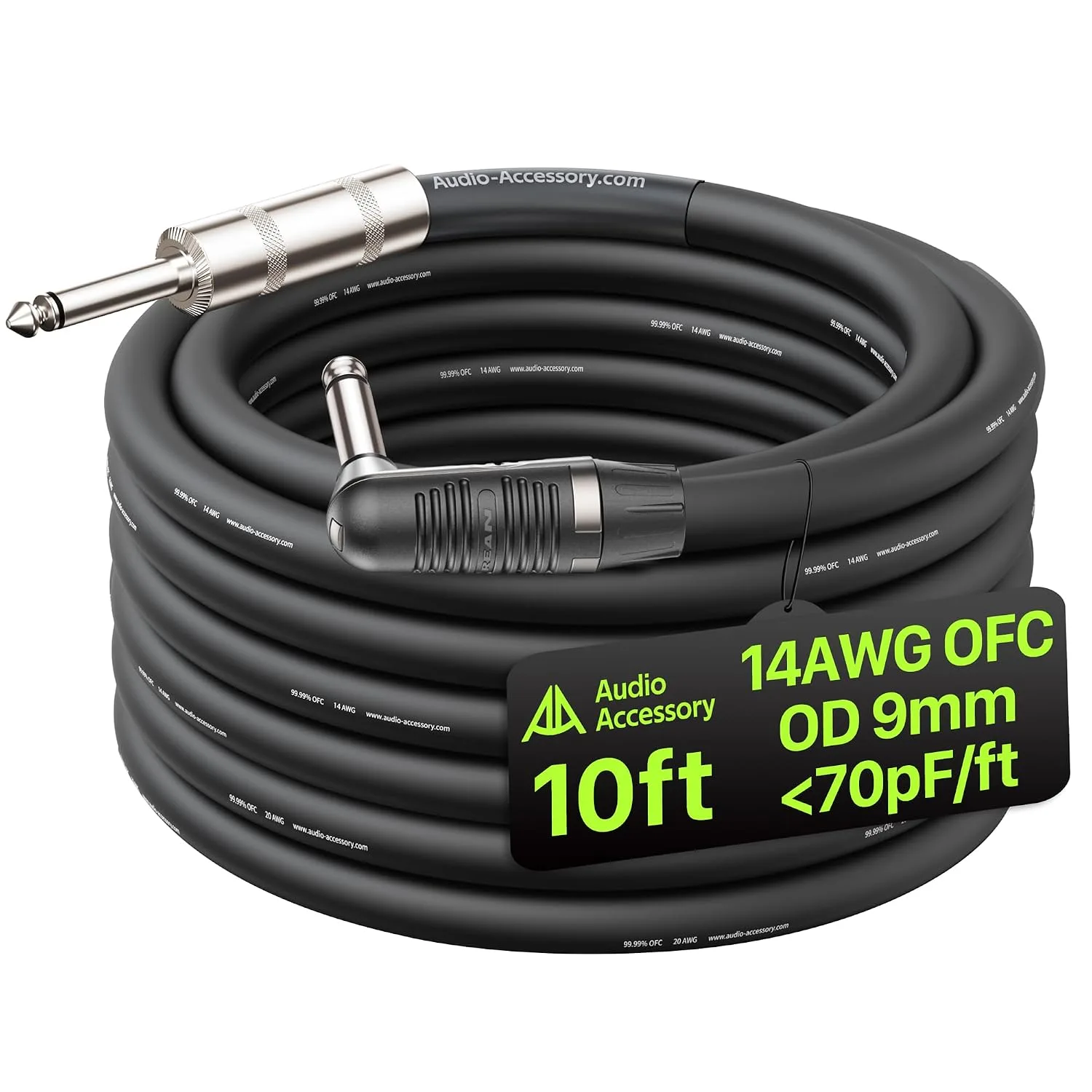 Cable para parlante AA AUDIO ACCESSORY 14 AWG 10 pies sin blindaje 2 conductores