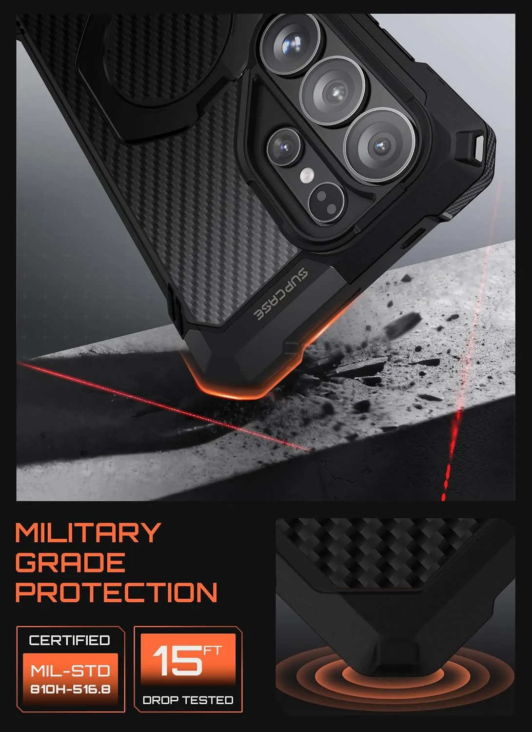 SUPCASE for Samsung Galaxy S26 Ultra Case with Built-in Stand, Aramid
