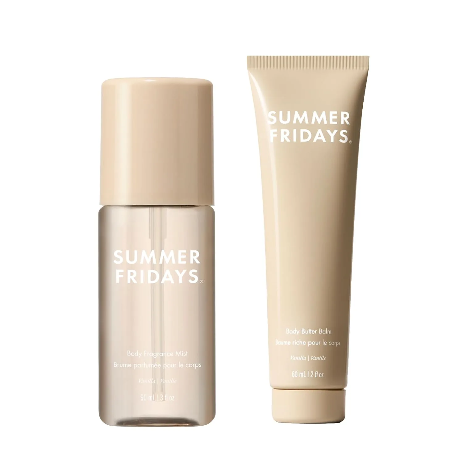 Summer Fridays Mini Vanilla Body Mist & Body Butter Gift Set