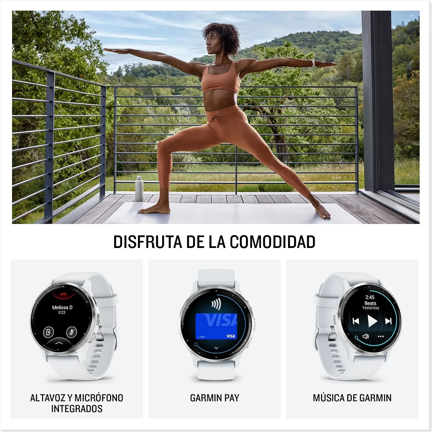 Garmin Venu® 3S, Premium Fitness Smartwatch, 41mm, Ivory