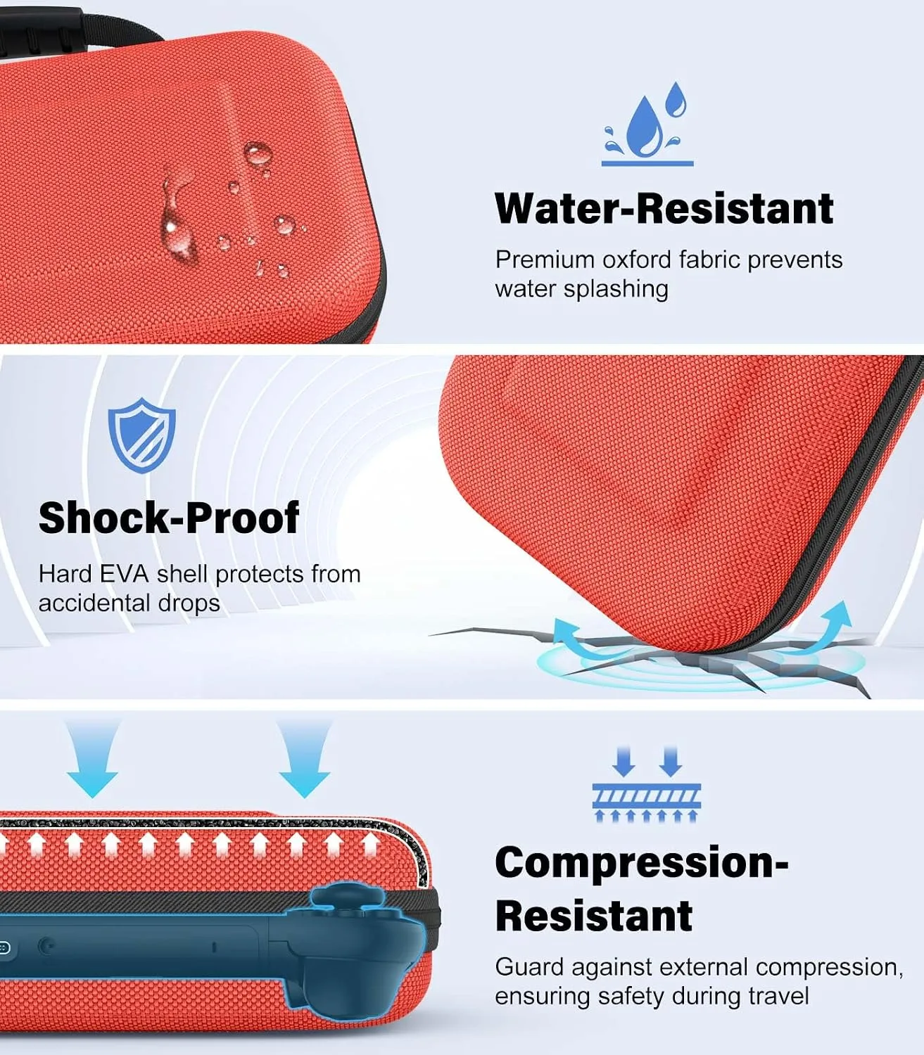MoKo Carrying Case for Nintendo Switch 2 2025 Holds 10 Cartridges w/Pockets