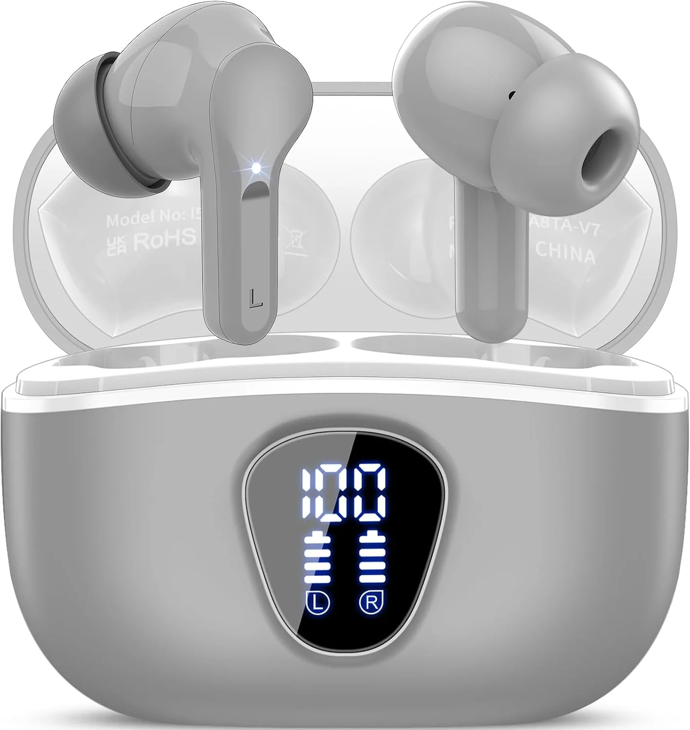 Wireless Earbuds, Bluetooth 5.4 Headphones HiFi Stereo, Bluetooth Earbuds