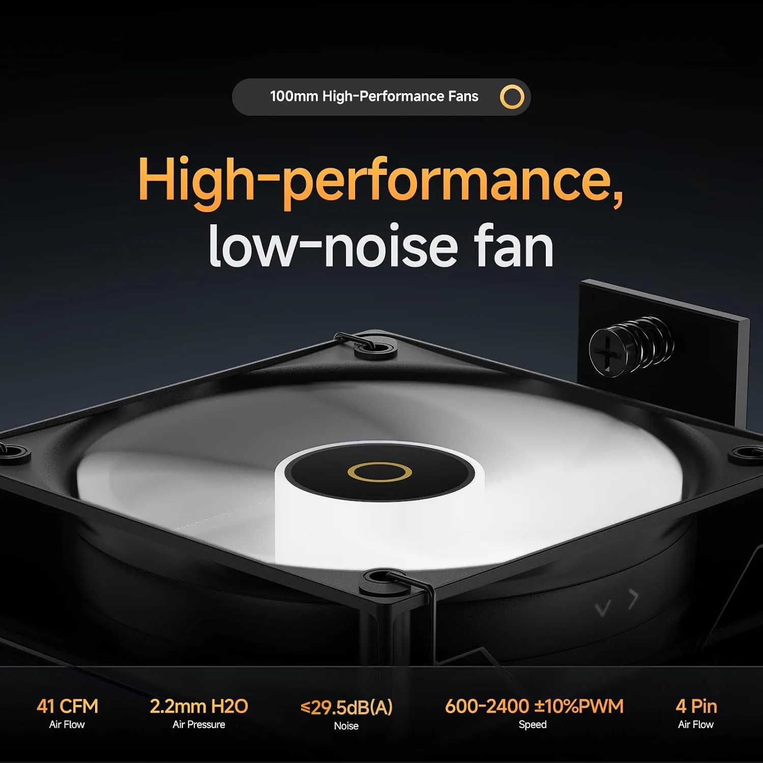 Gamma A40 BK Air CPU Cooler,133mm Compact Tower CPU Fan,Fits Most Builds