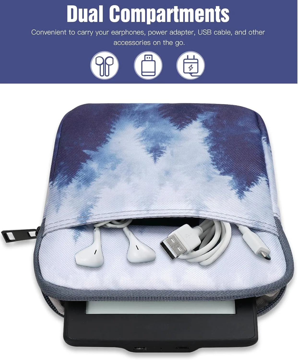 TiMOVO 6-7 Inch Sleeve Case for eReader, Gray Forest