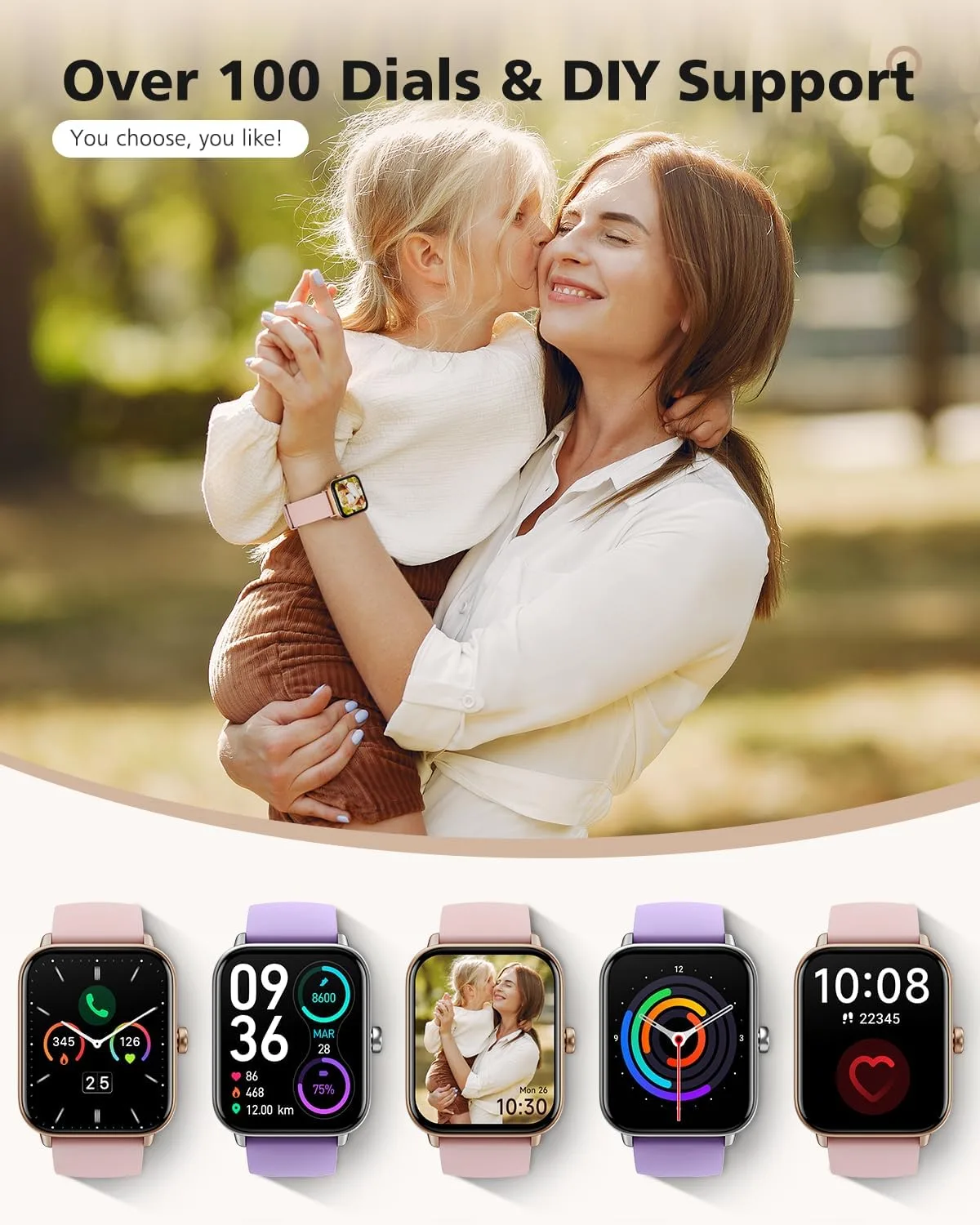 Smart Watches for Women, 1.85" Alexa Smart Watch for Android Phones/iPhones