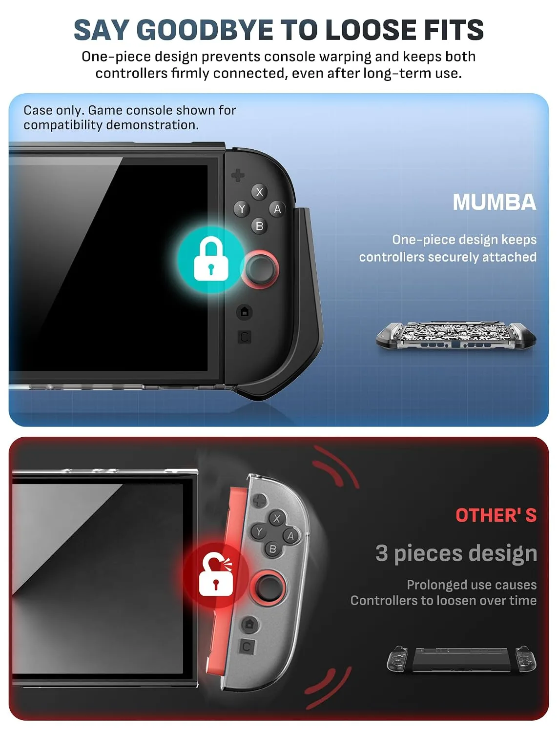 Mumba Dockable Protective Case for Nintendo Switch 2,Blade Series,Skidz